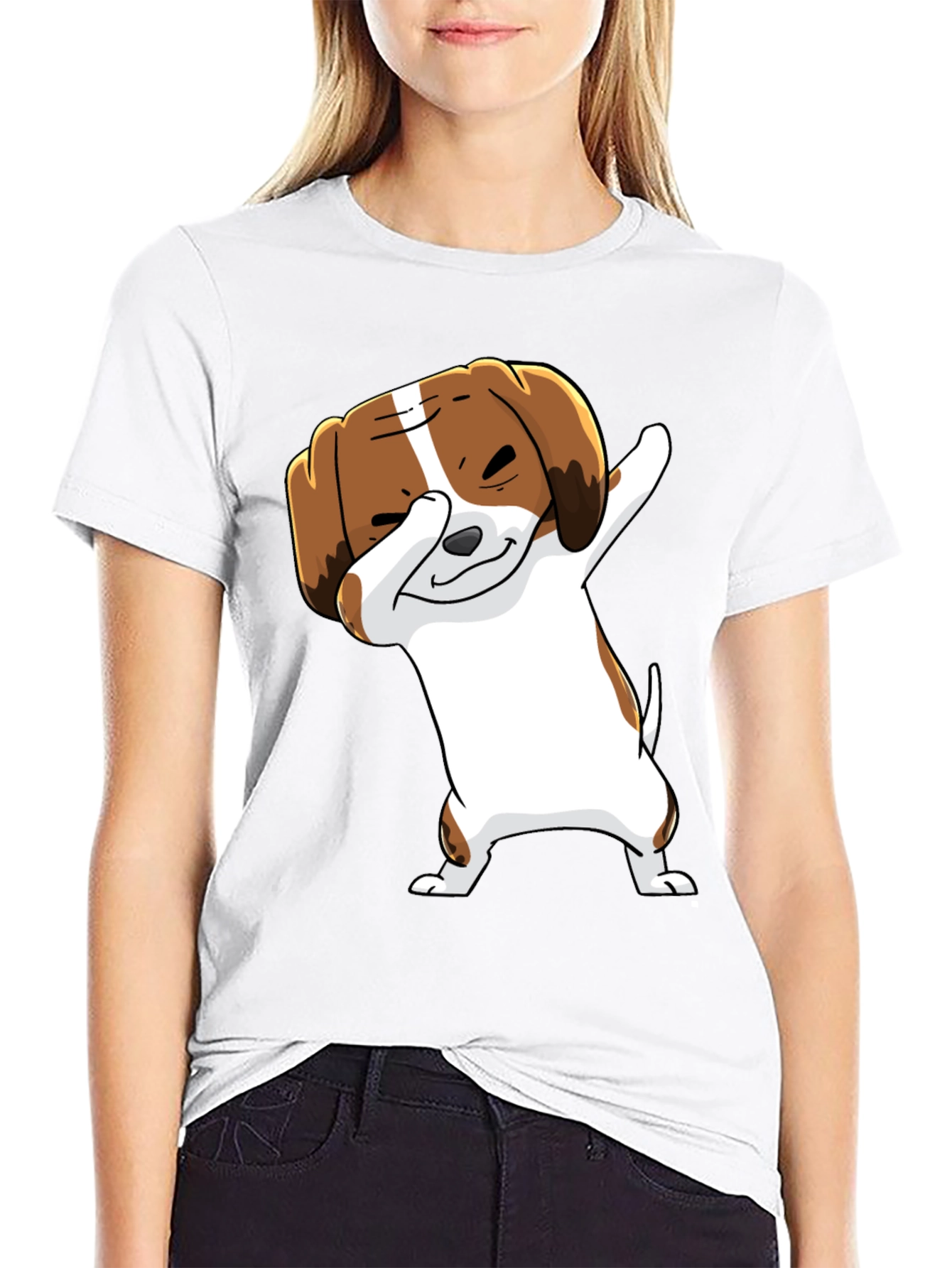Dabbing Dog Graphic Tee