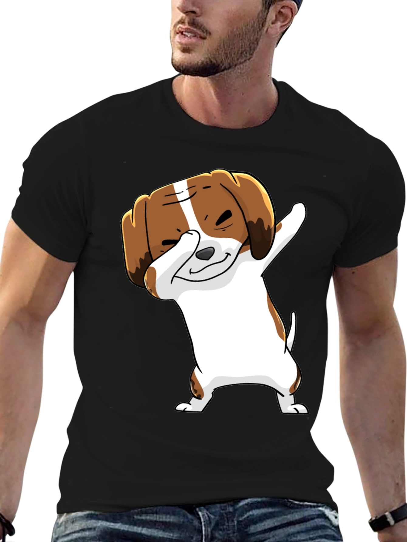 Dabbing Dog Graphic Tee