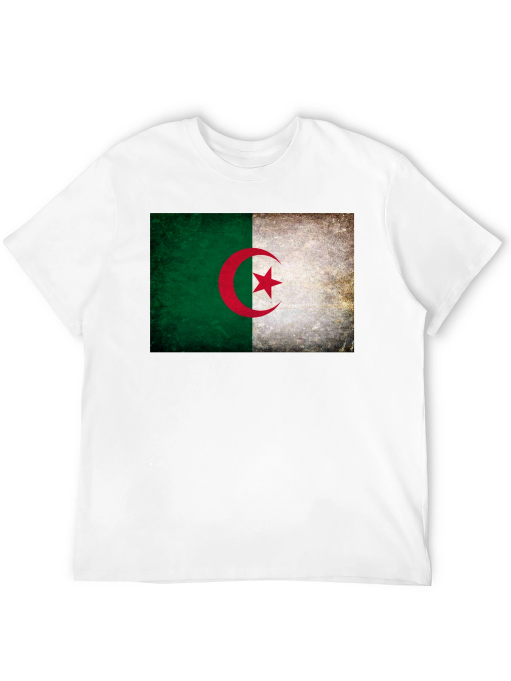 Algeria Flag Graphic Tee - Black Unisex T-Shirt