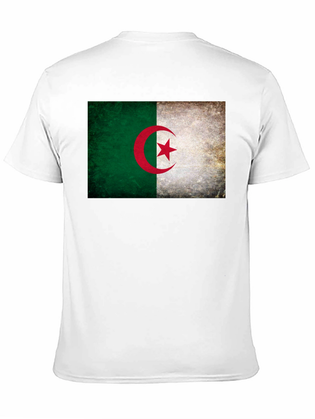 Algeria Flag Graphic Tee - Black Unisex T-Shirt