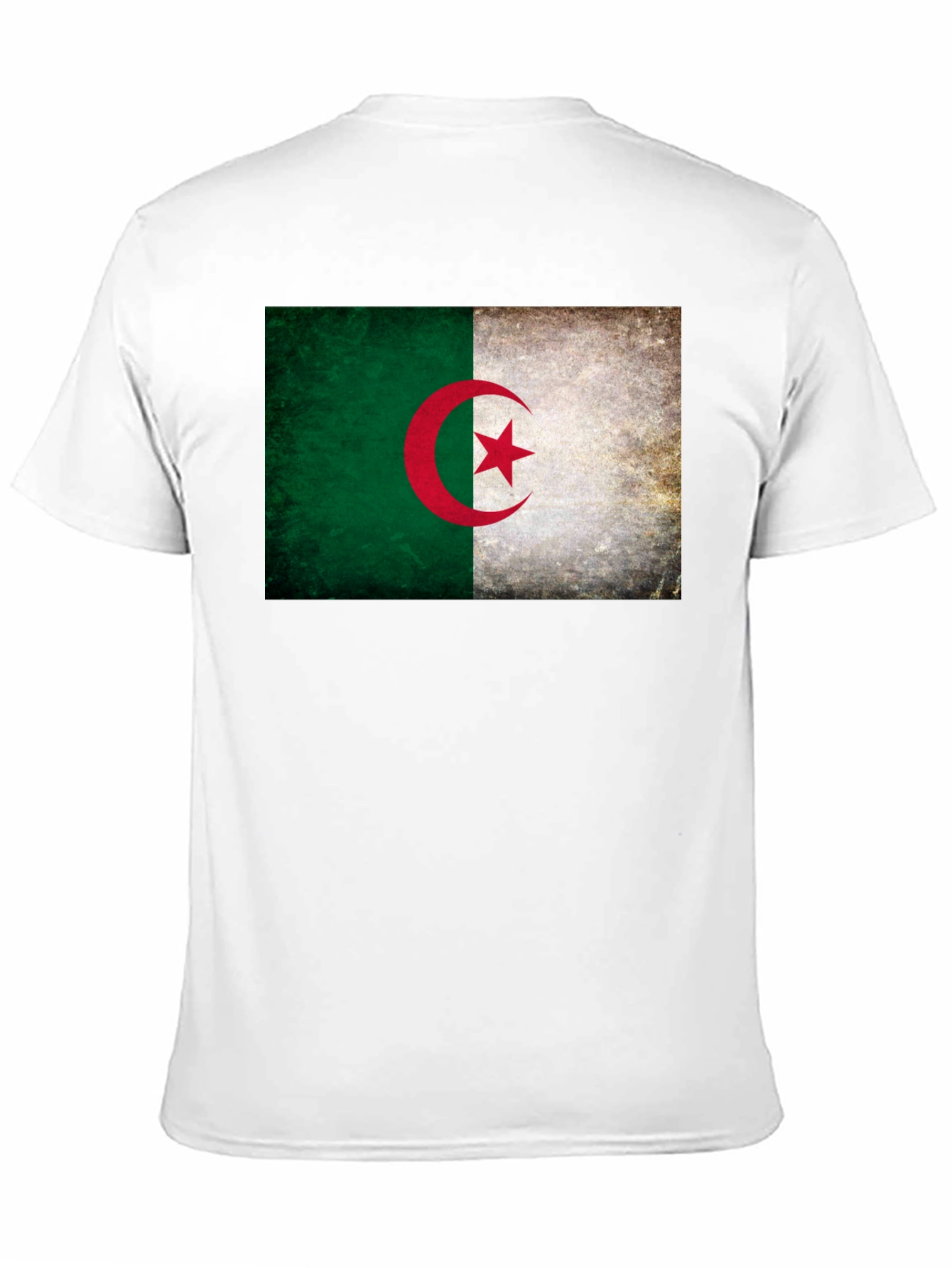 Algeria Flag Graphic Tee - Black Unisex T-Shirt