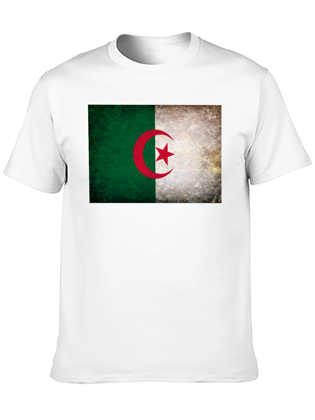 Algeria Flag Graphic Tee - Black Unisex T-Shirt