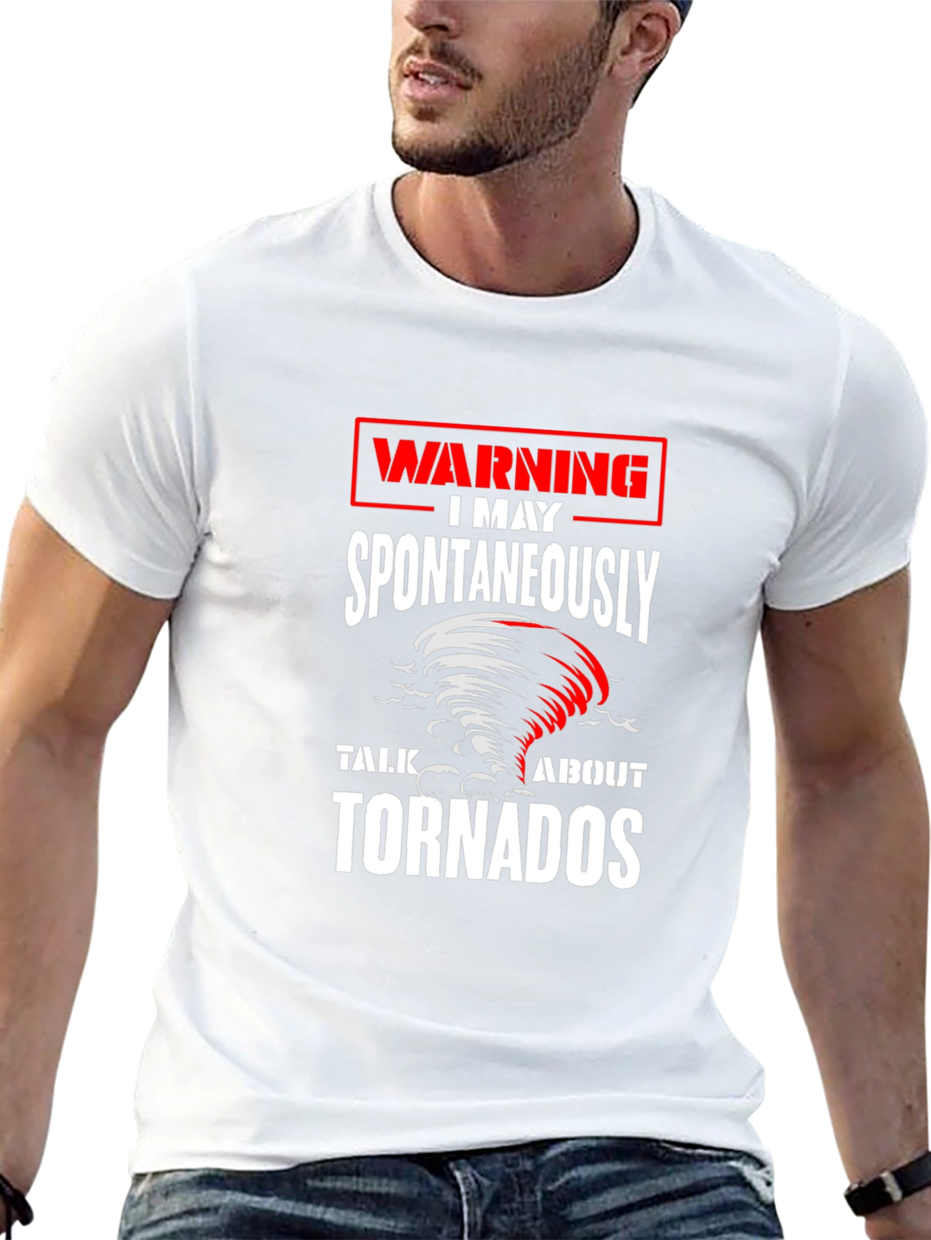 Warning May Spontaneously Talk About Tornadoes T-Shirt