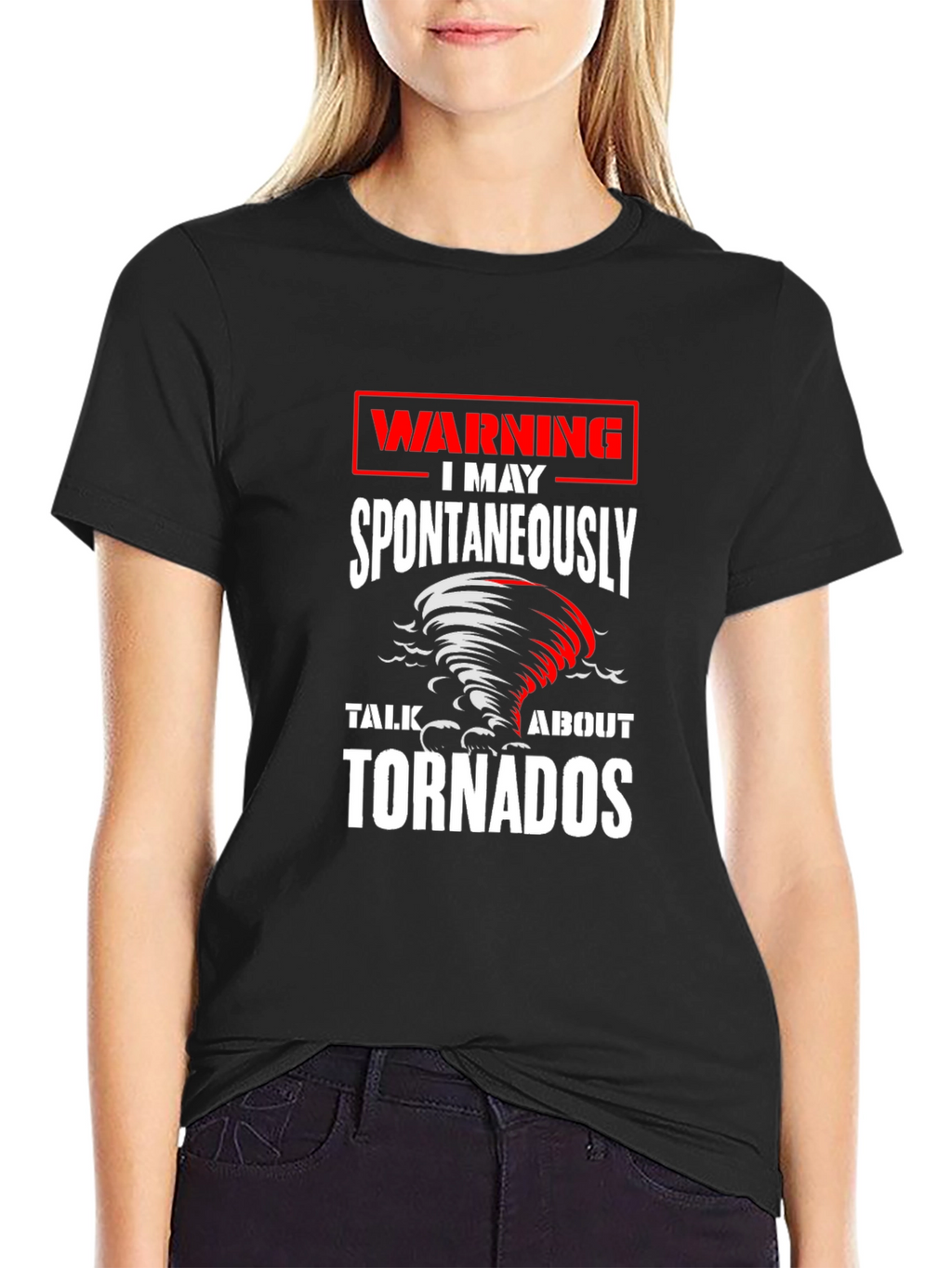 Warning May Spontaneously Talk About Tornadoes T-Shirt