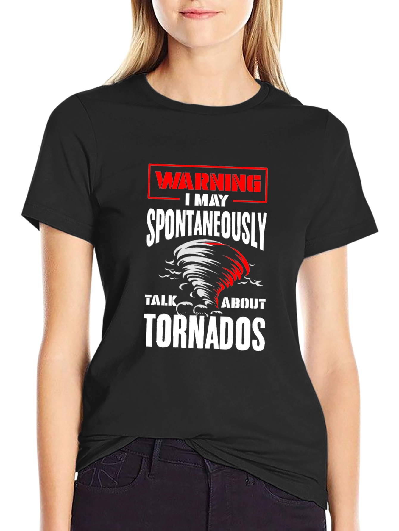 Warning May Spontaneously Talk About Tornadoes T-Shirt