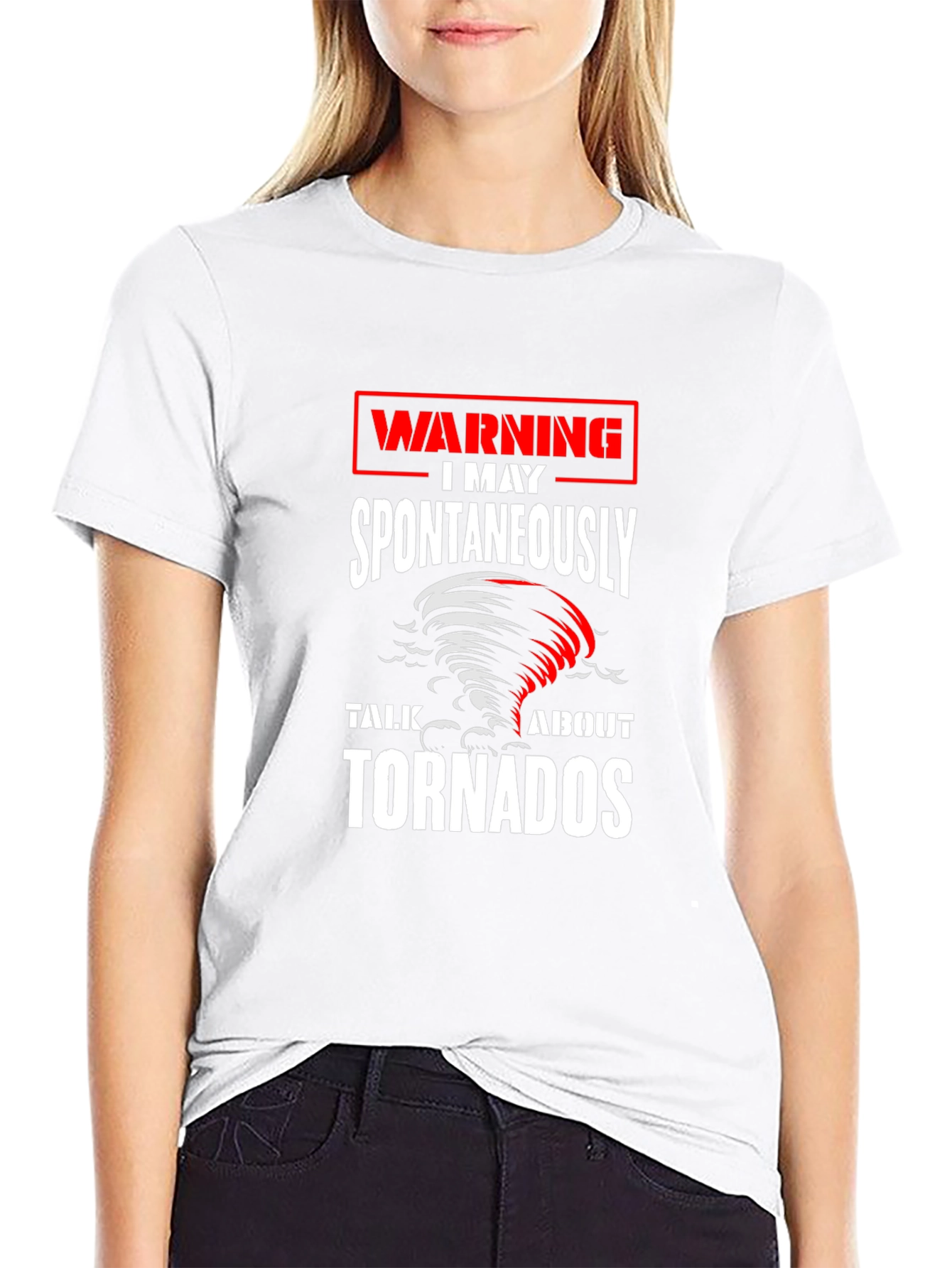 Warning May Spontaneously Talk About Tornadoes T-Shirt
