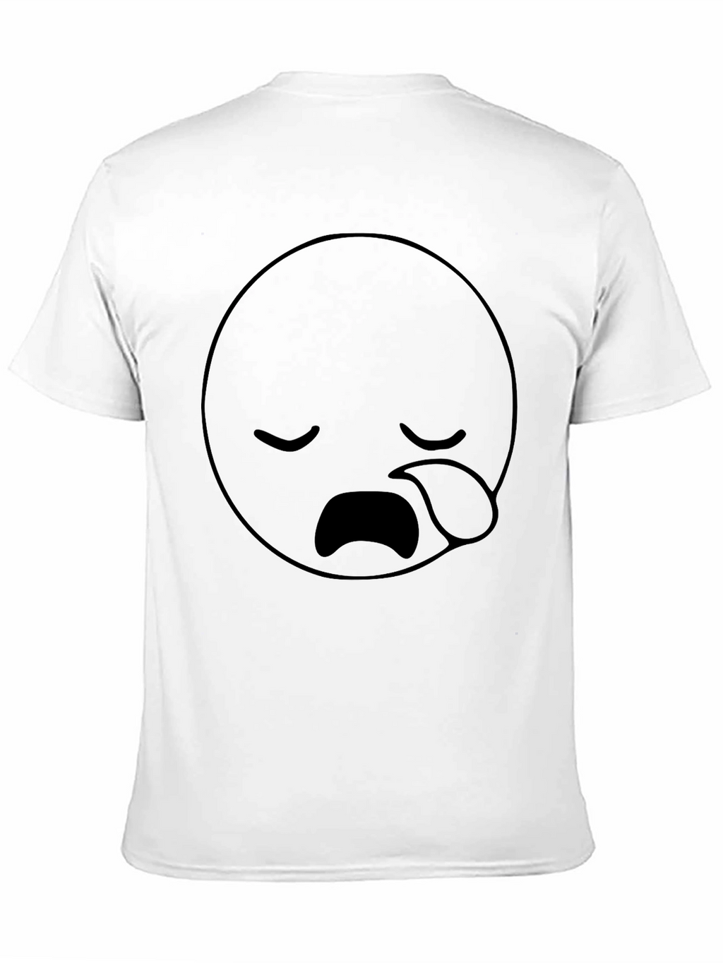 Sad Emoji Black T-Shirt - Unisex Comfort