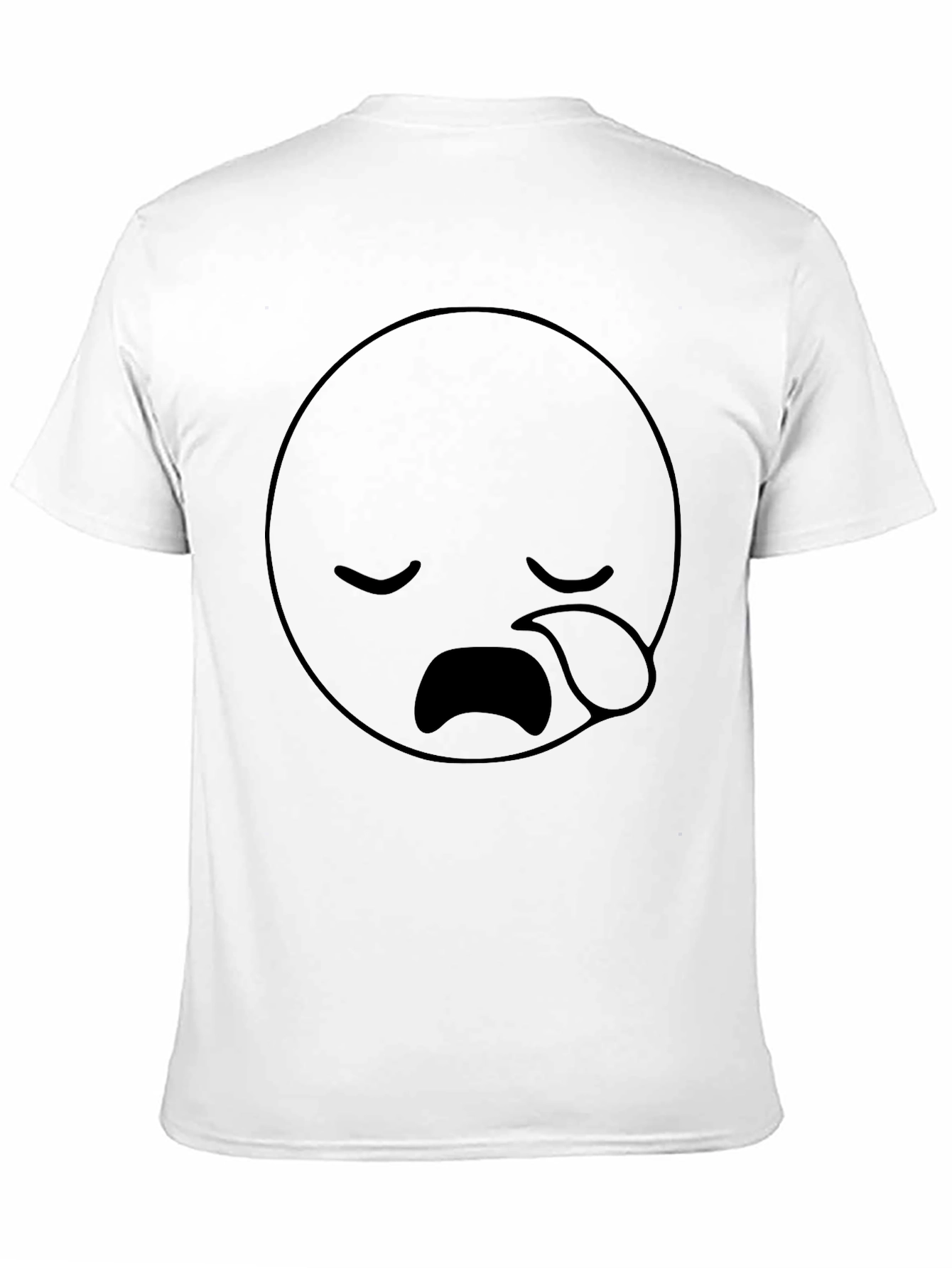 Sad Emoji Black T-Shirt - Unisex Comfort