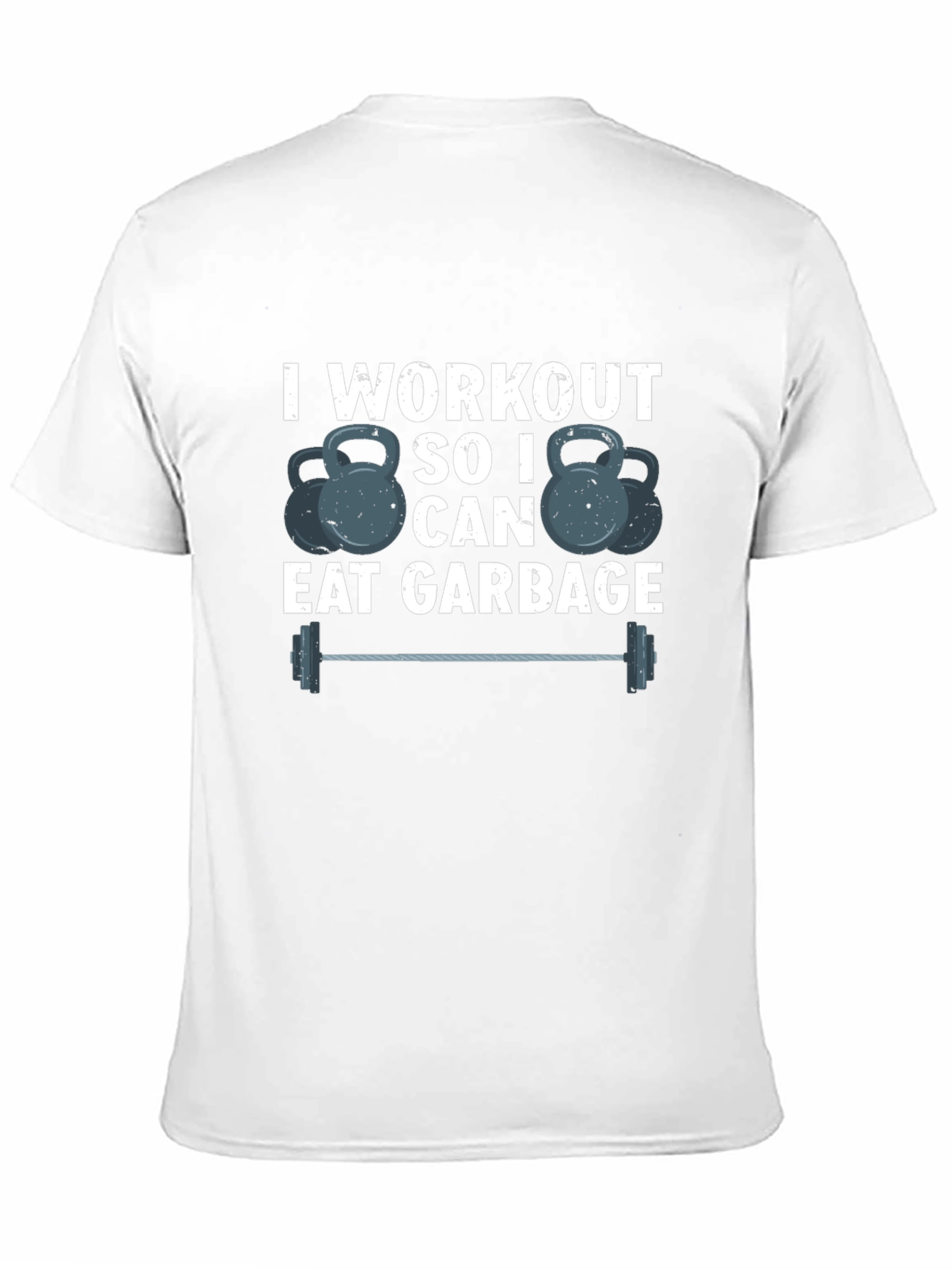 Workout To Eat Garbage T-Shirt Funny Gym Tee