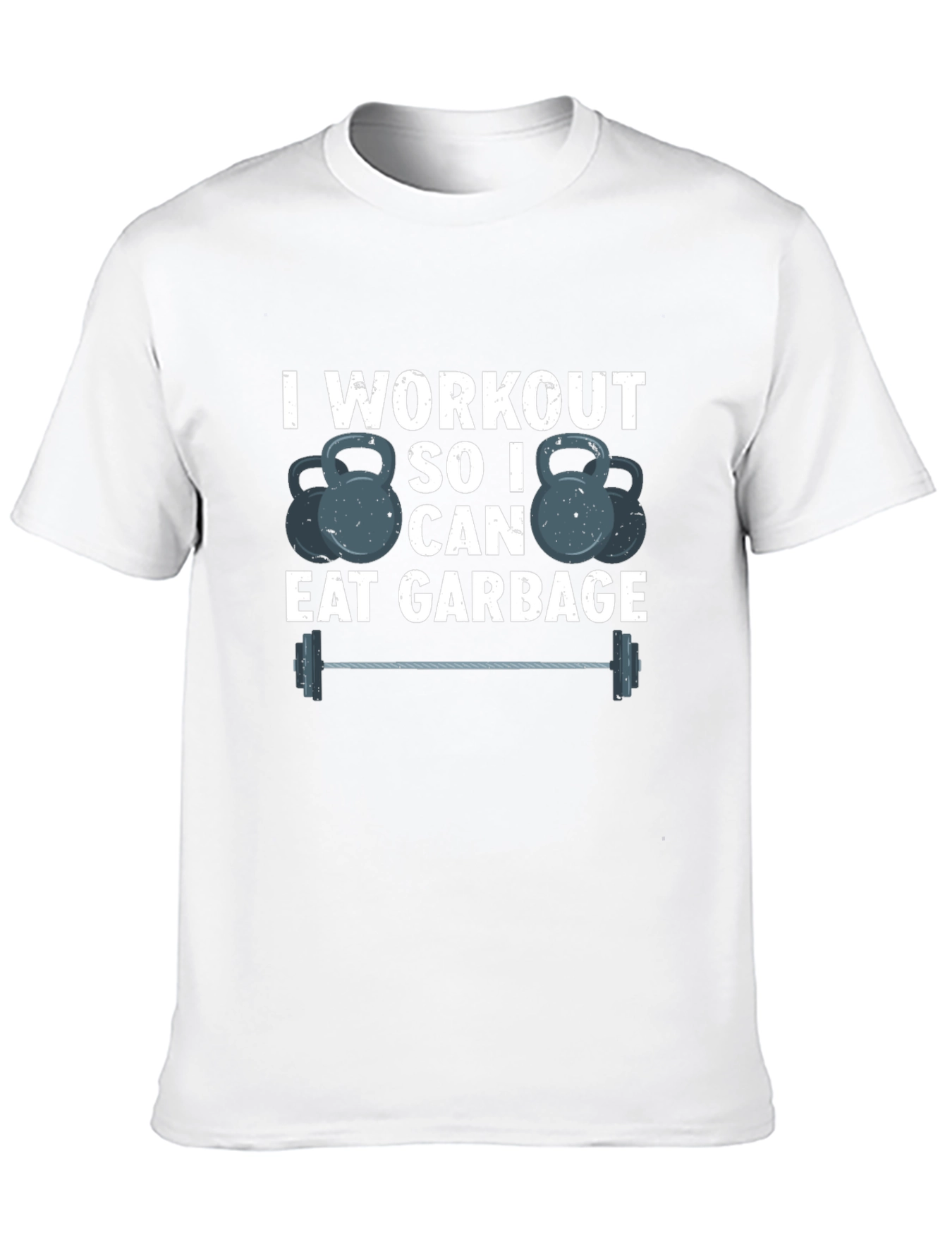 Workout To Eat Garbage T-Shirt Funny Gym Tee