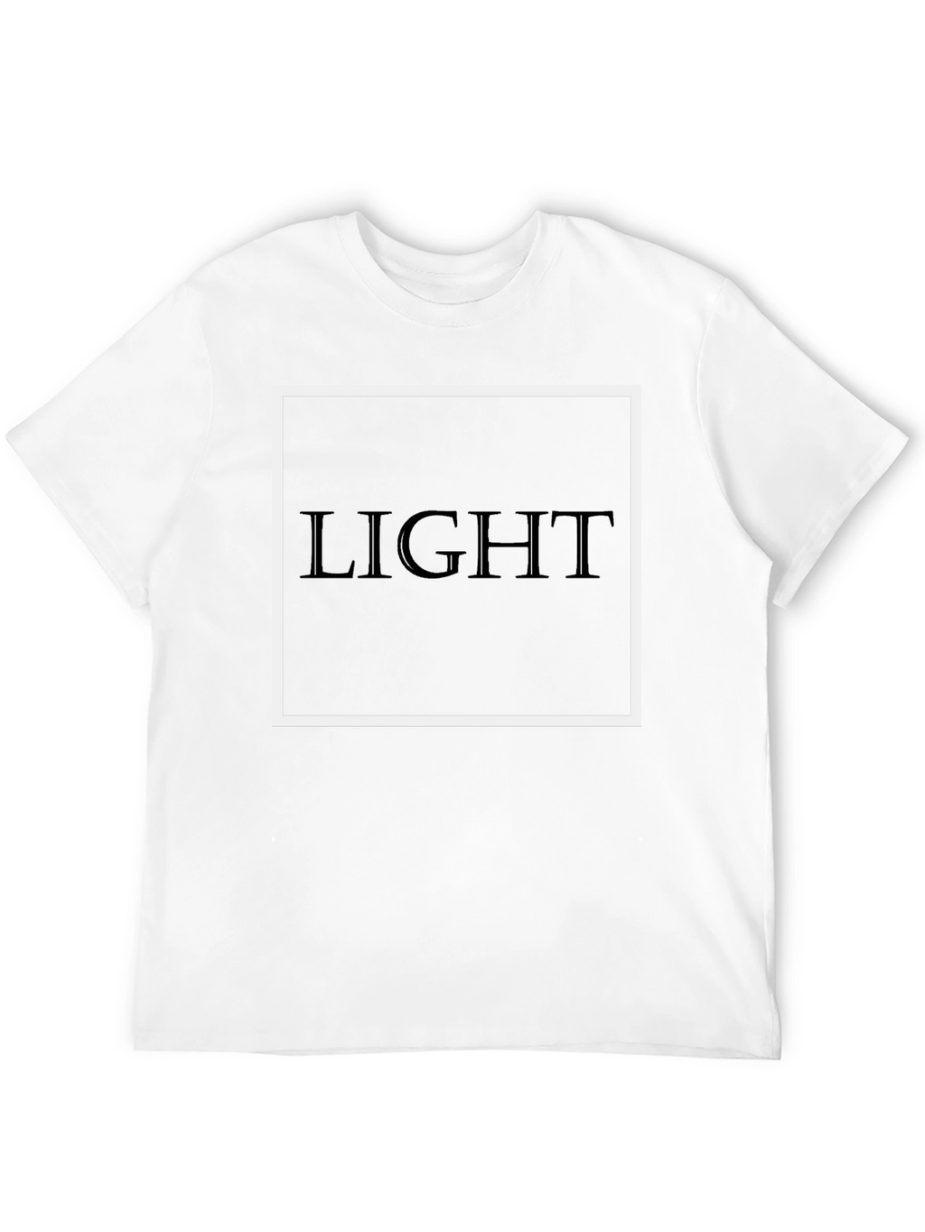 Mens LIGHT Graphic Tee - Black