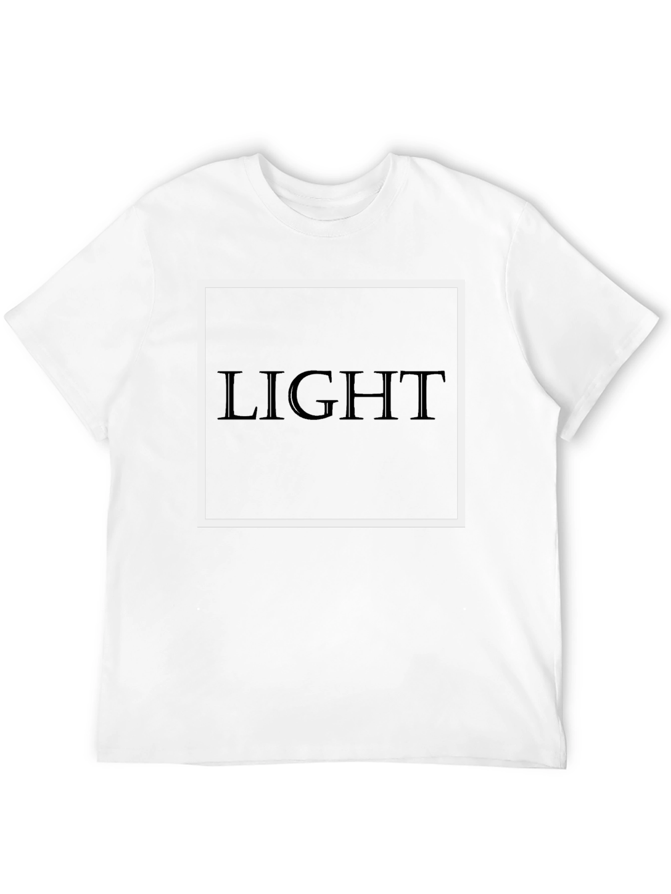 Mens LIGHT Graphic Tee - Black
