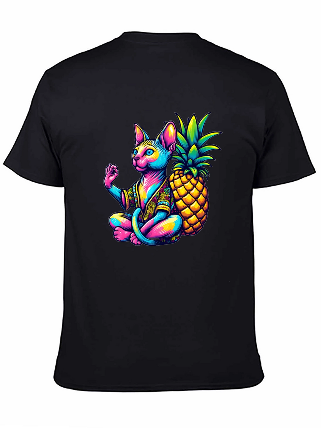 Zen Cat Pineapple T-Shirt