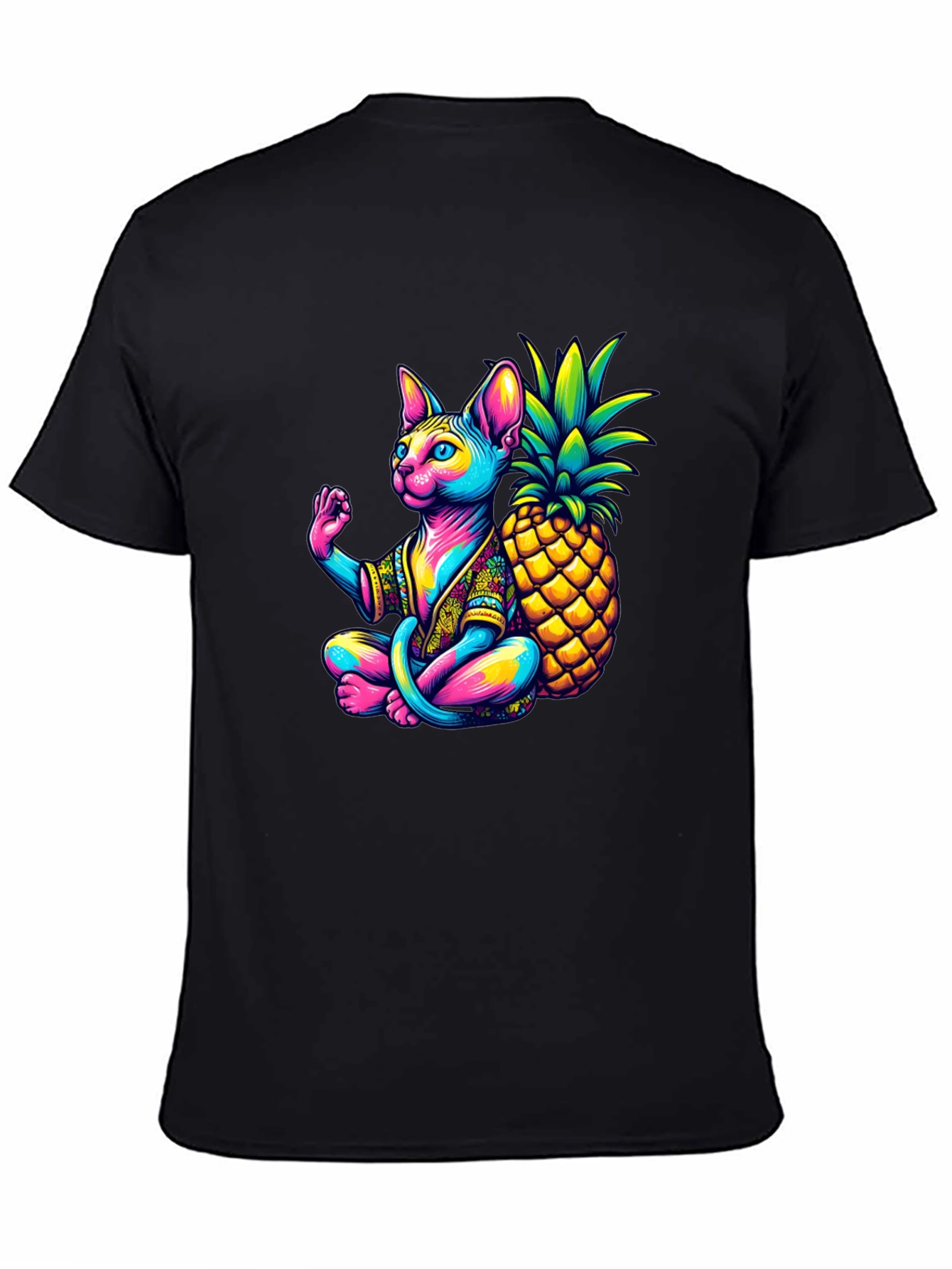 Zen Cat Pineapple T-Shirt