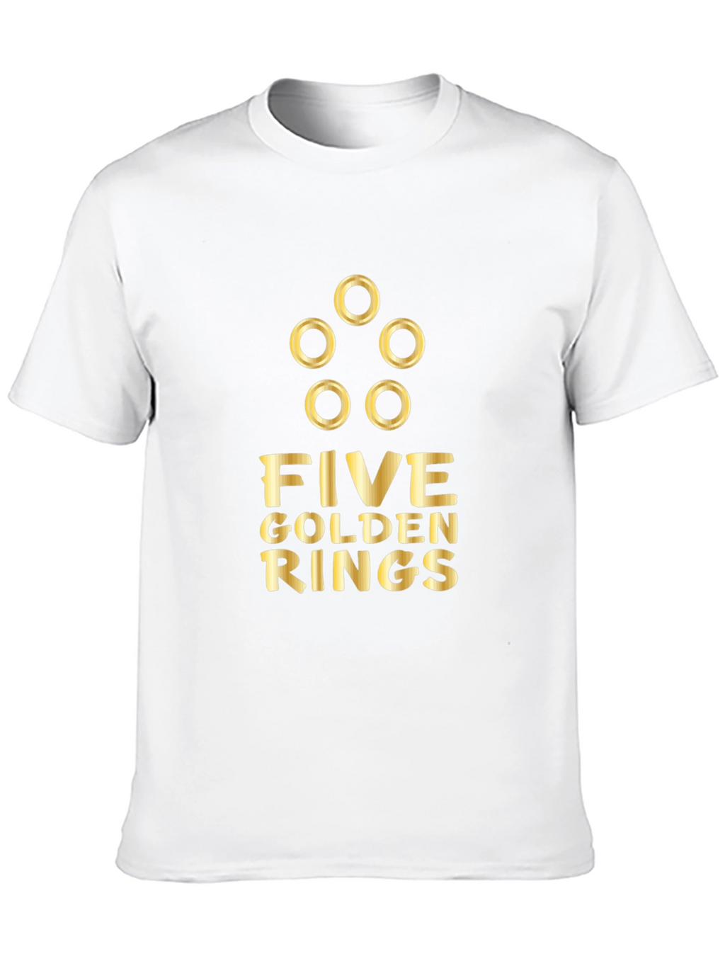 Five Golden Rings Graphic Tee - Holiday Apparel