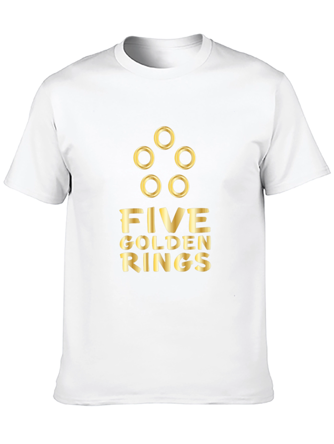Five Golden Rings Graphic Tee - Holiday Apparel