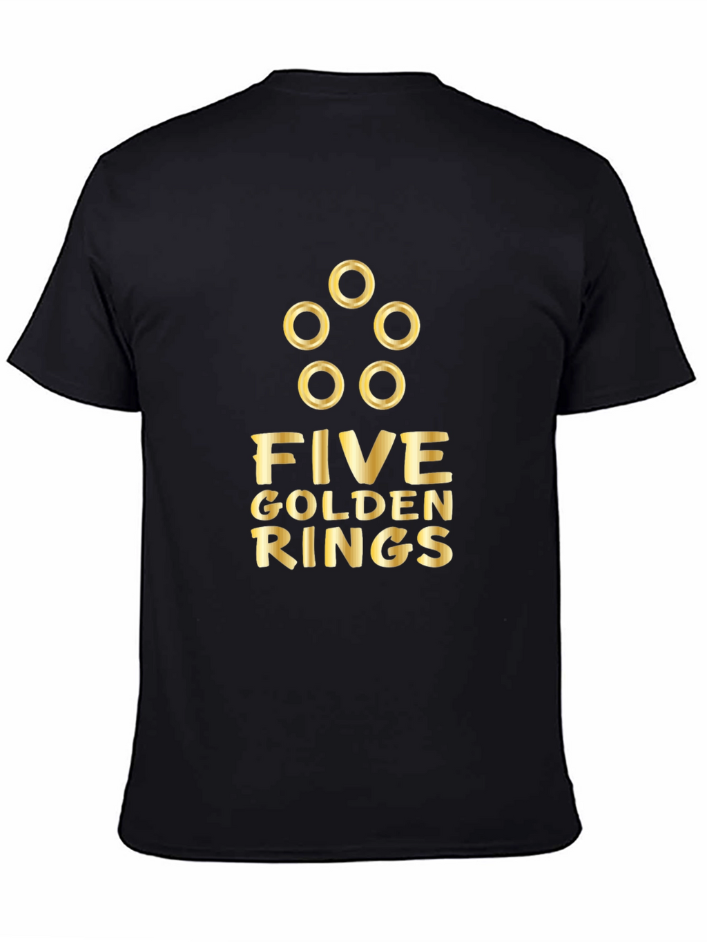 Five Golden Rings Graphic Tee - Holiday Apparel