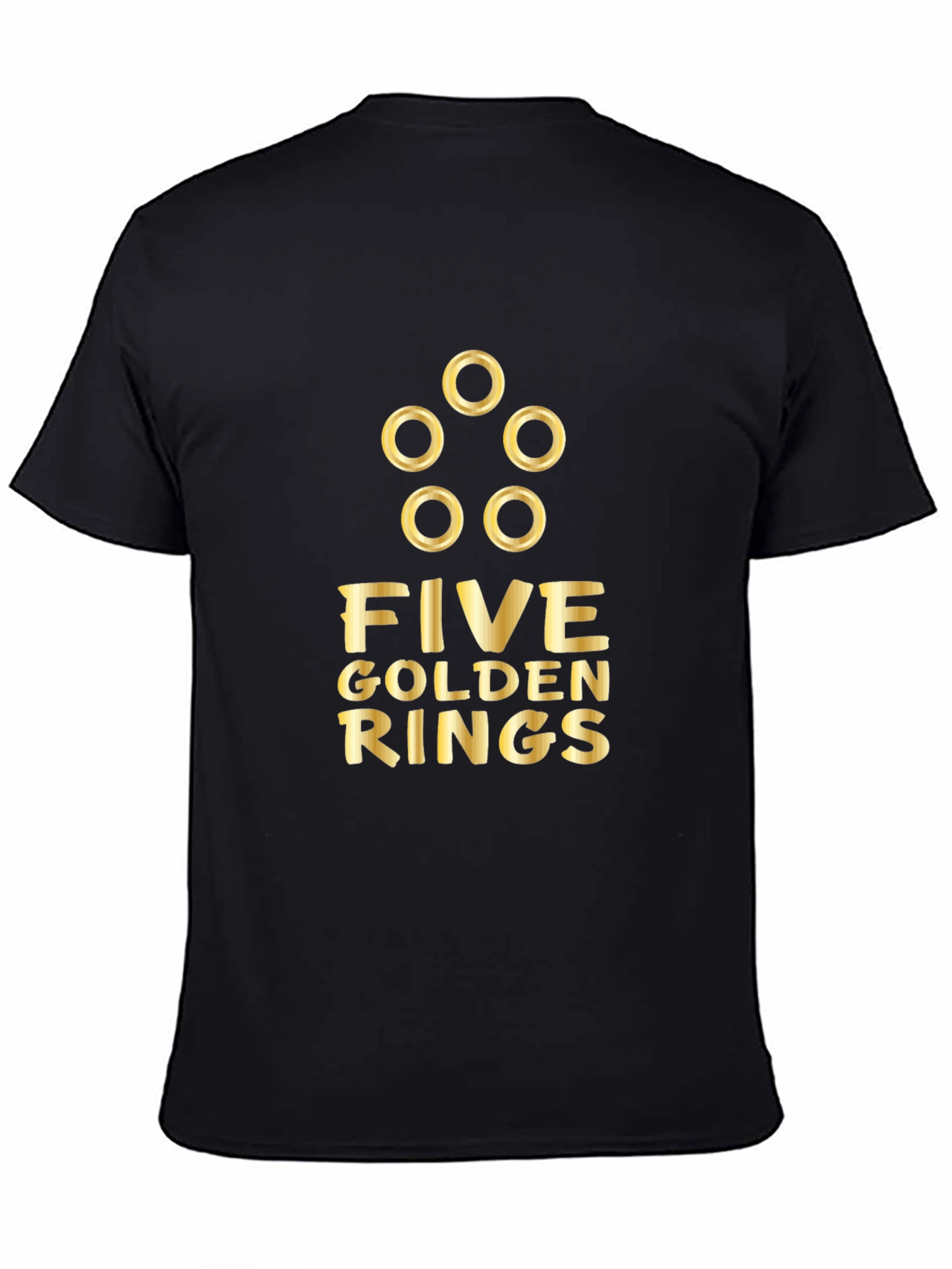Five Golden Rings Graphic Tee - Holiday Apparel
