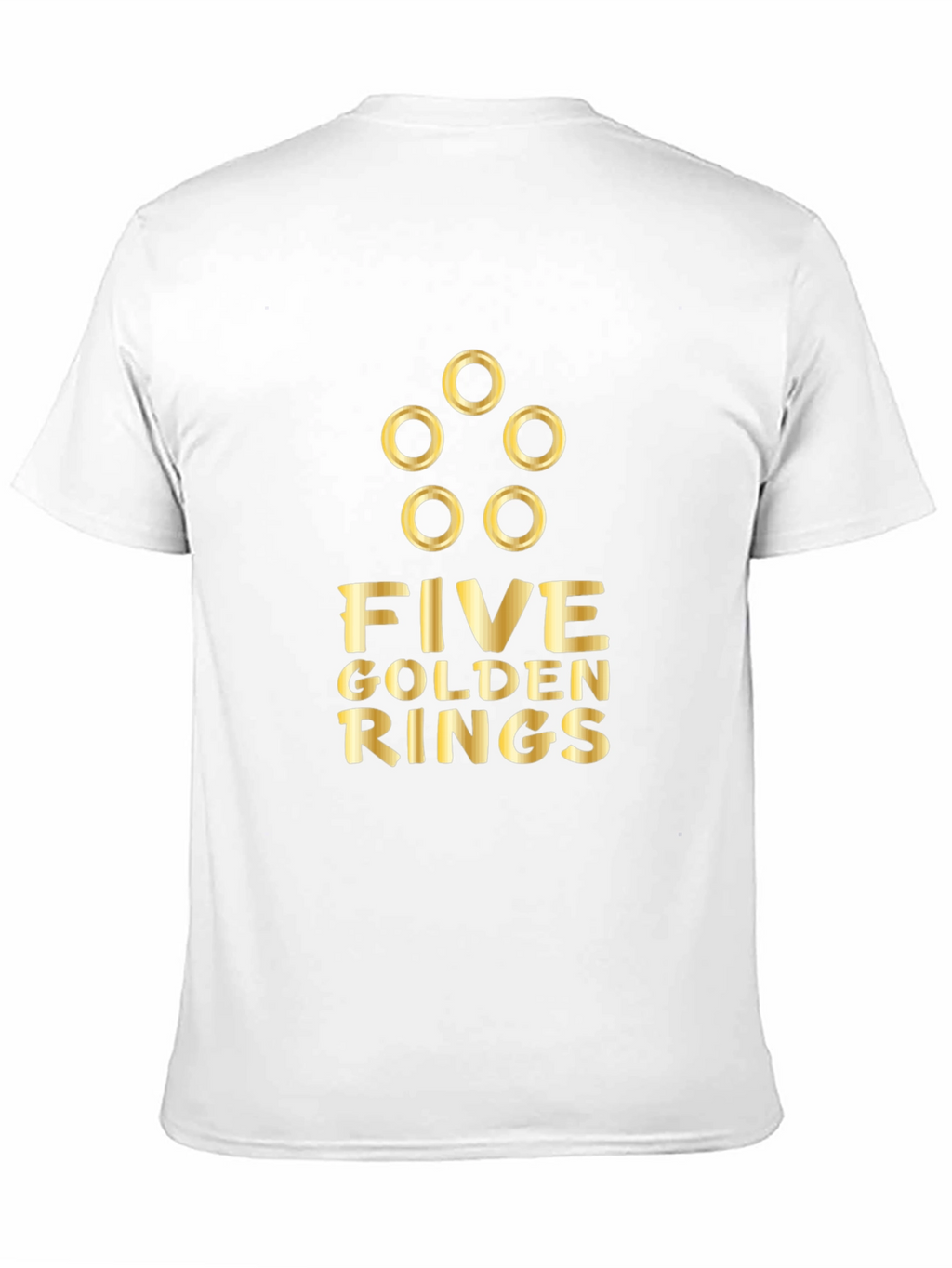 Five Golden Rings Graphic Tee - Holiday Apparel