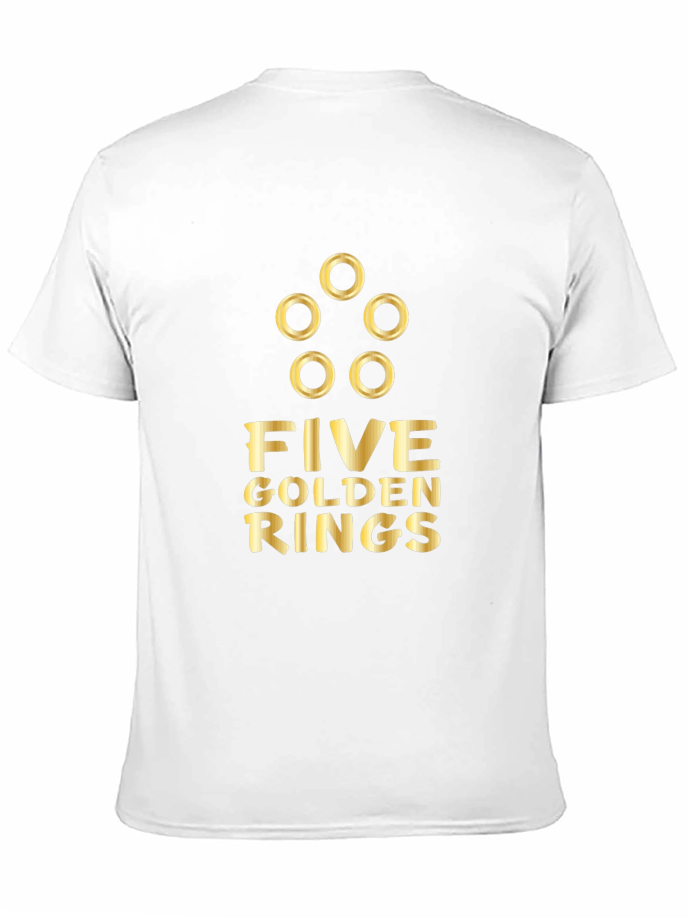 Five Golden Rings Graphic Tee - Holiday Apparel