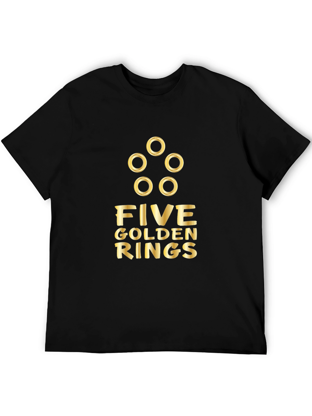 Five Golden Rings Graphic Tee - Holiday Apparel