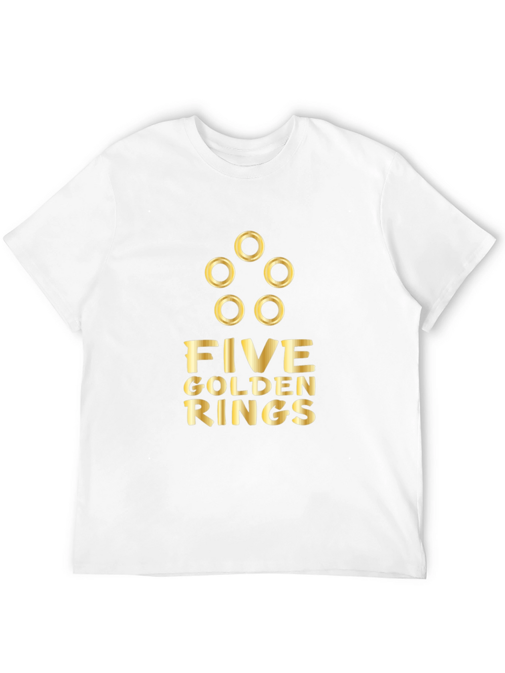 Five Golden Rings Graphic Tee - Holiday Apparel