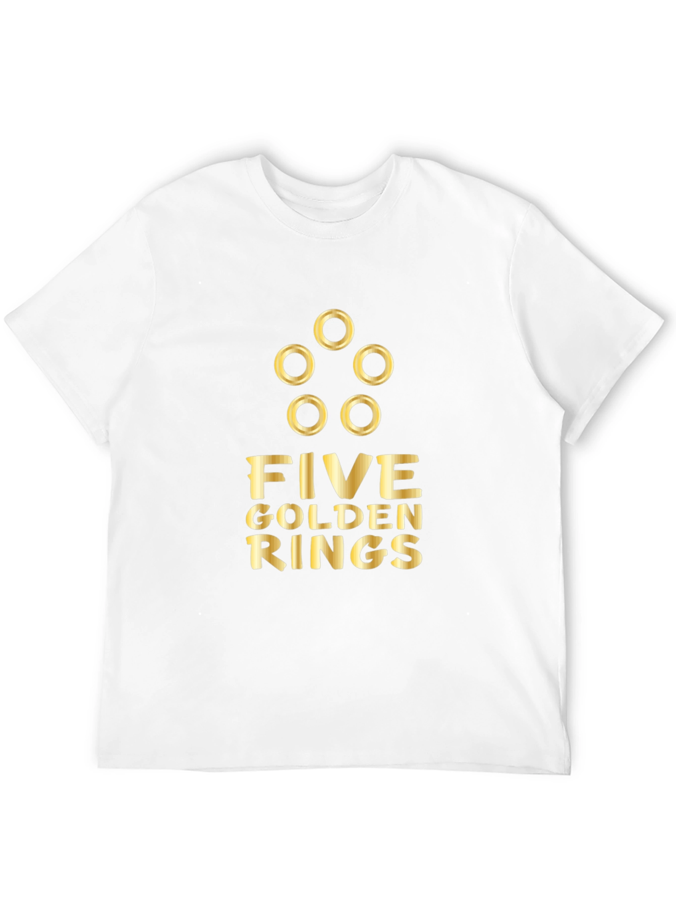 Five Golden Rings Graphic Tee - Holiday Apparel