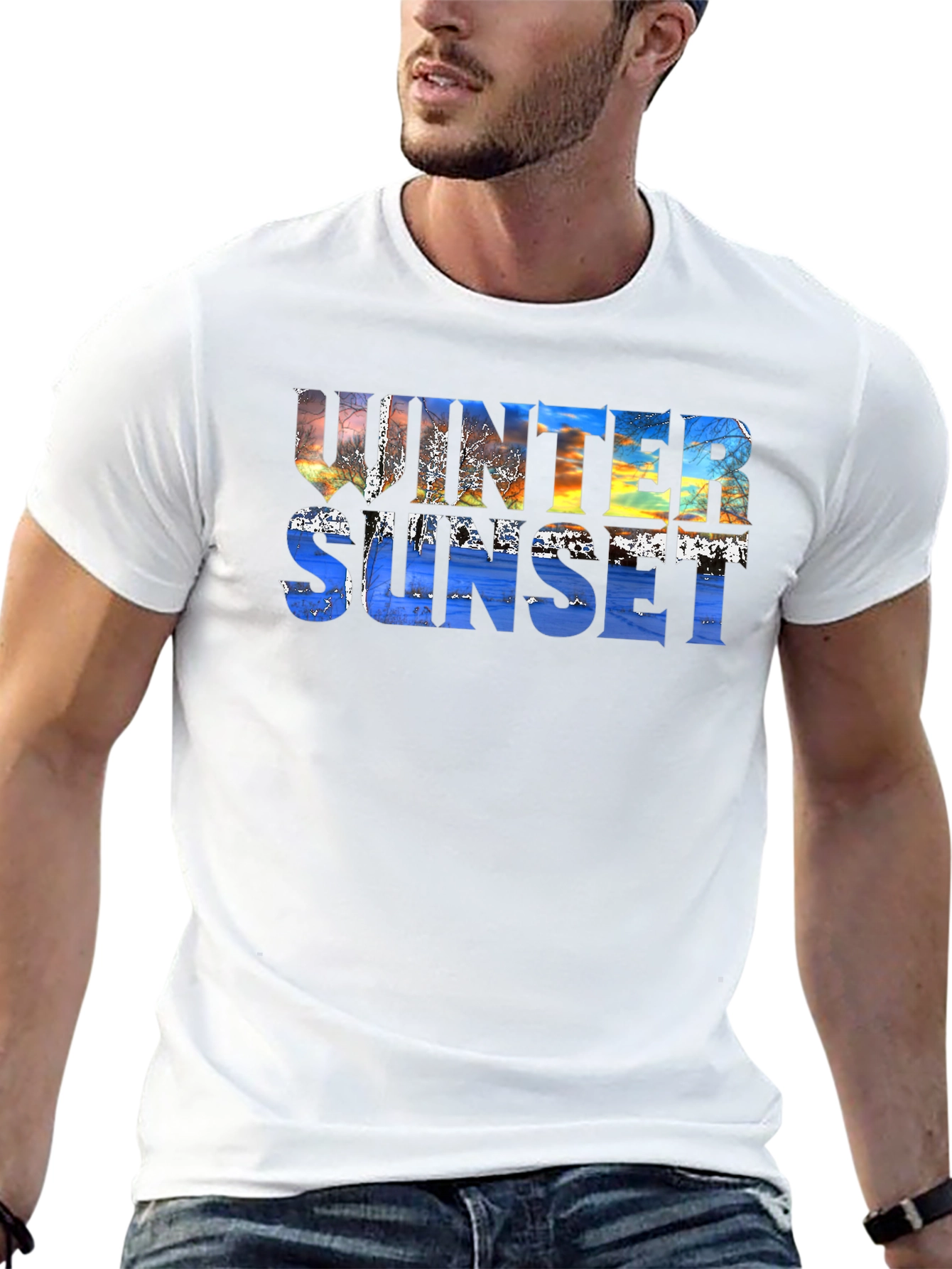Winter Sunset Graphic Tee