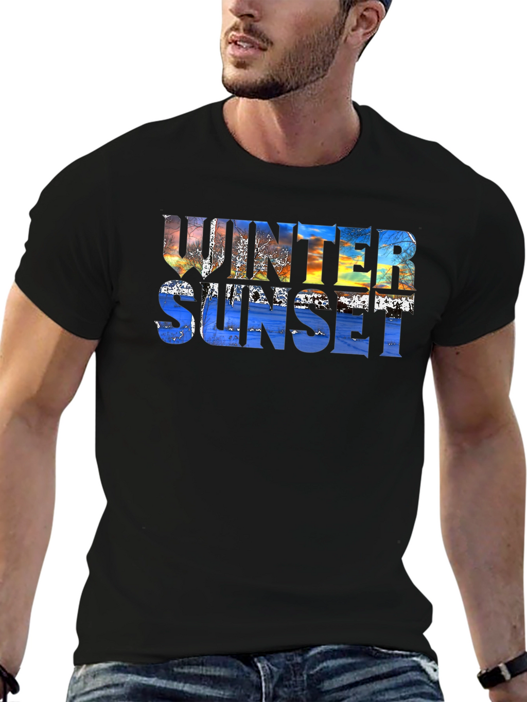 Winter Sunset Graphic Tee