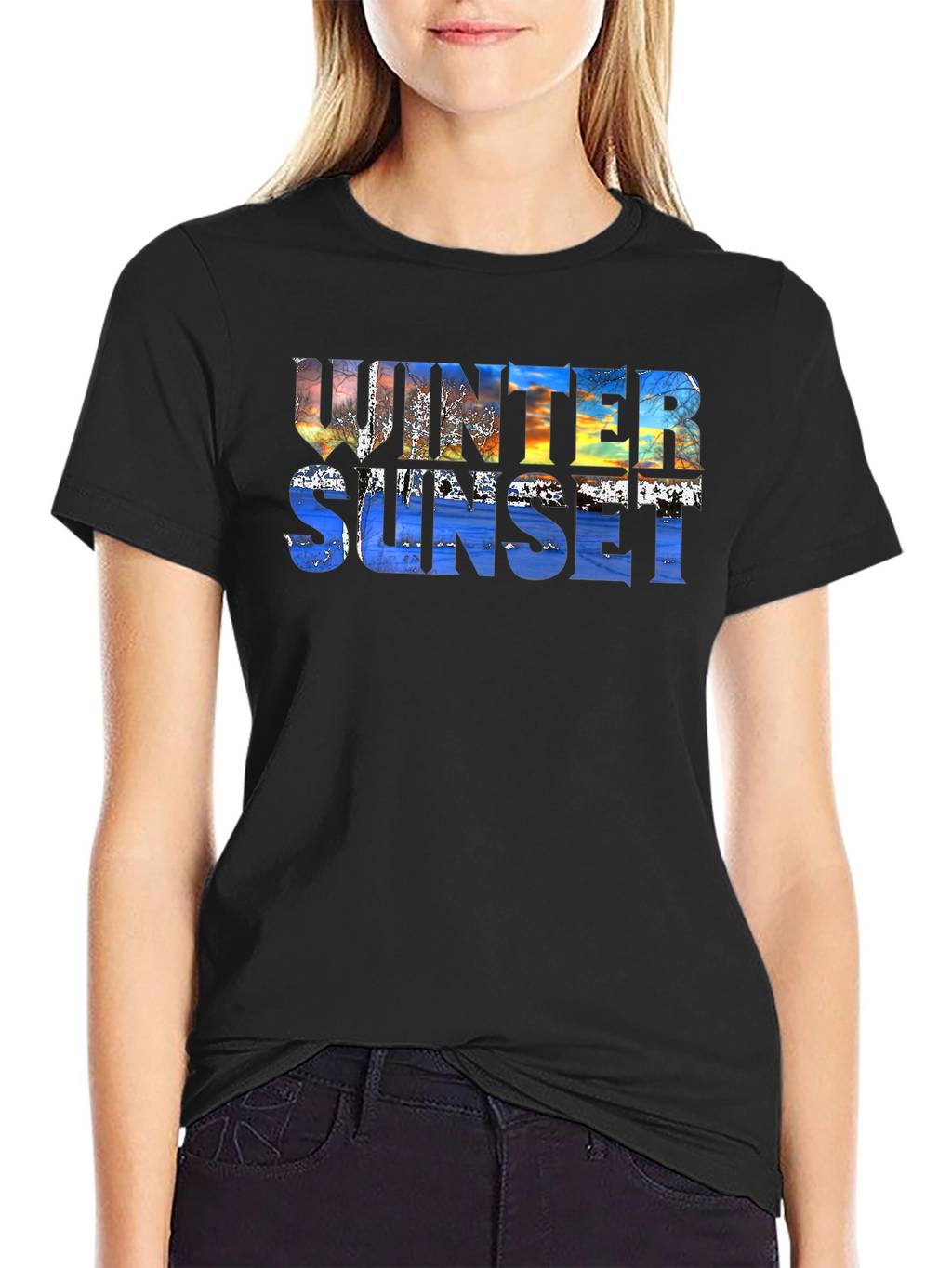 Winter Sunset Graphic Tee