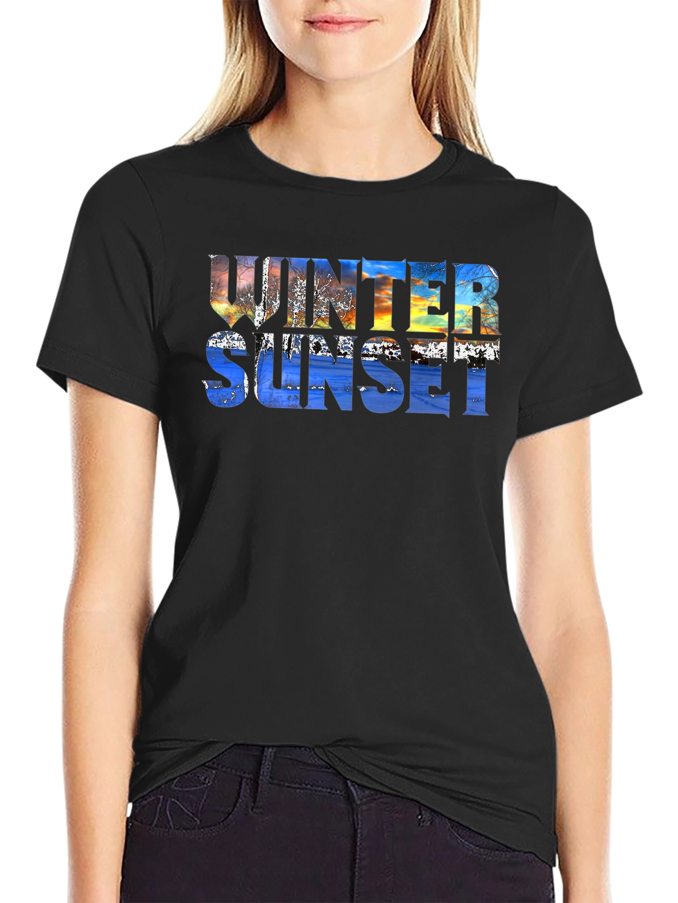 Winter Sunset Graphic Tee