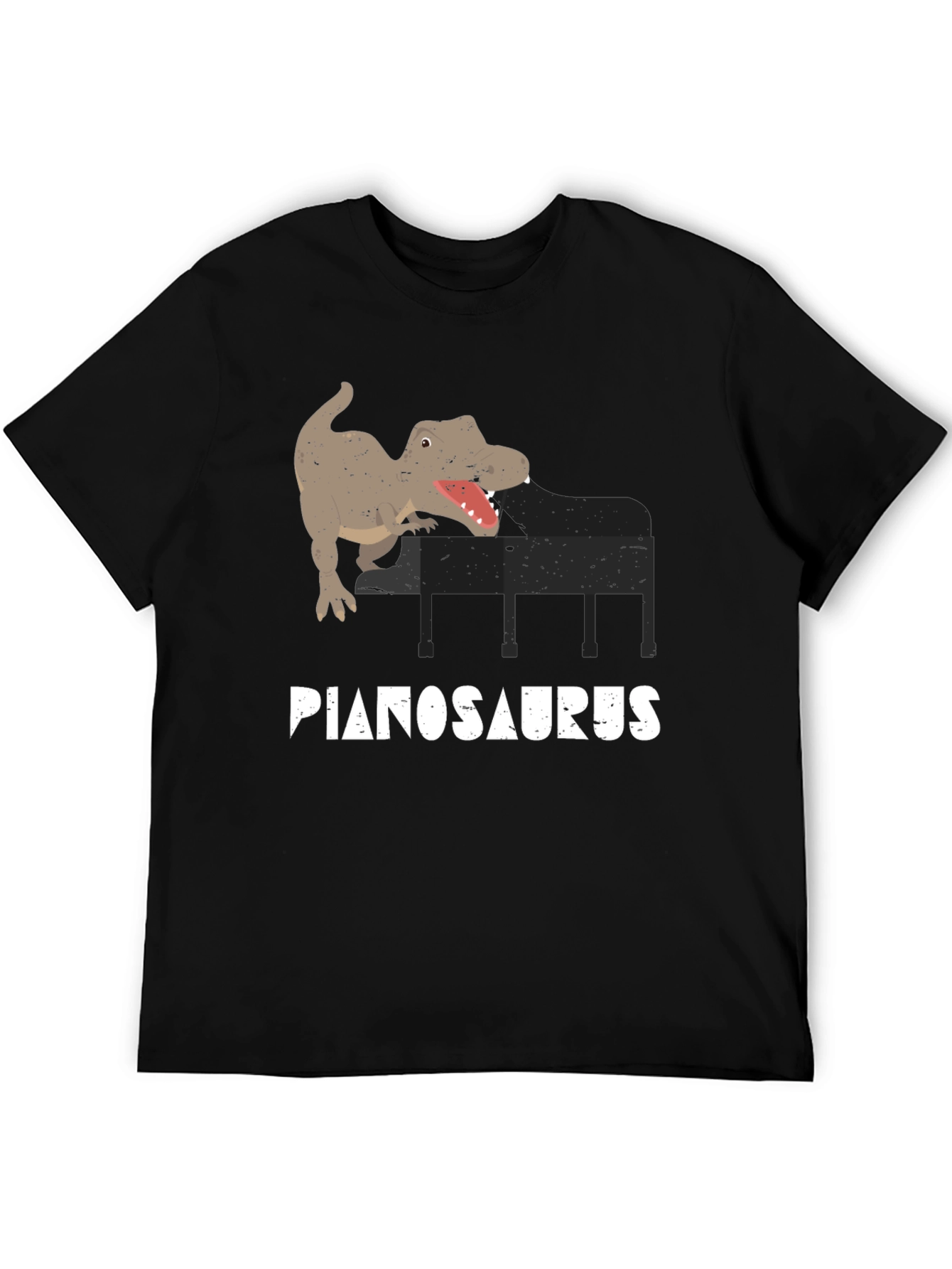 Pianosaurus T-Shirt - Dino Piano Player Tee