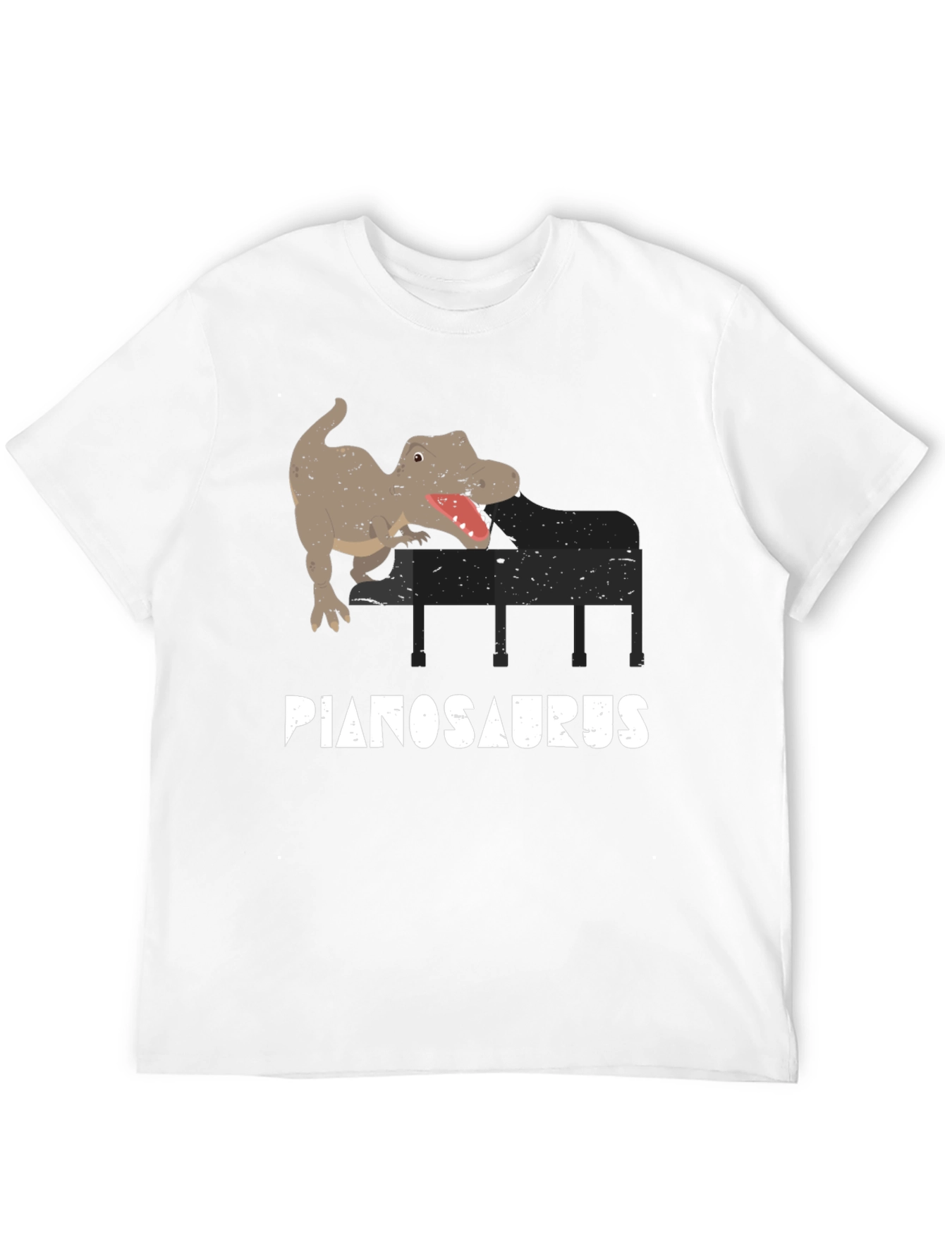 Pianosaurus T-Shirt - Dino Piano Player Tee