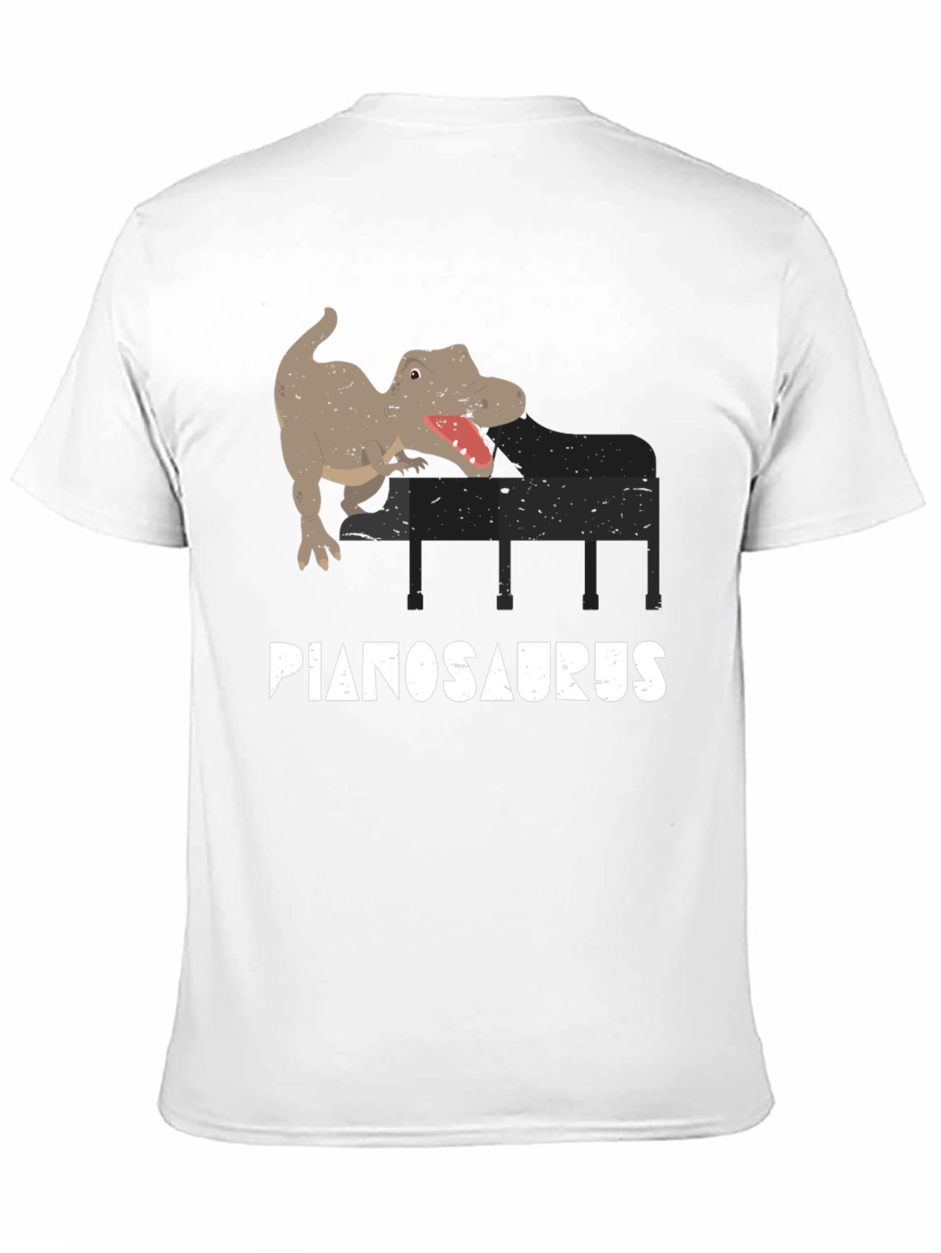 Pianosaurus T-Shirt - Dino Piano Player Tee
