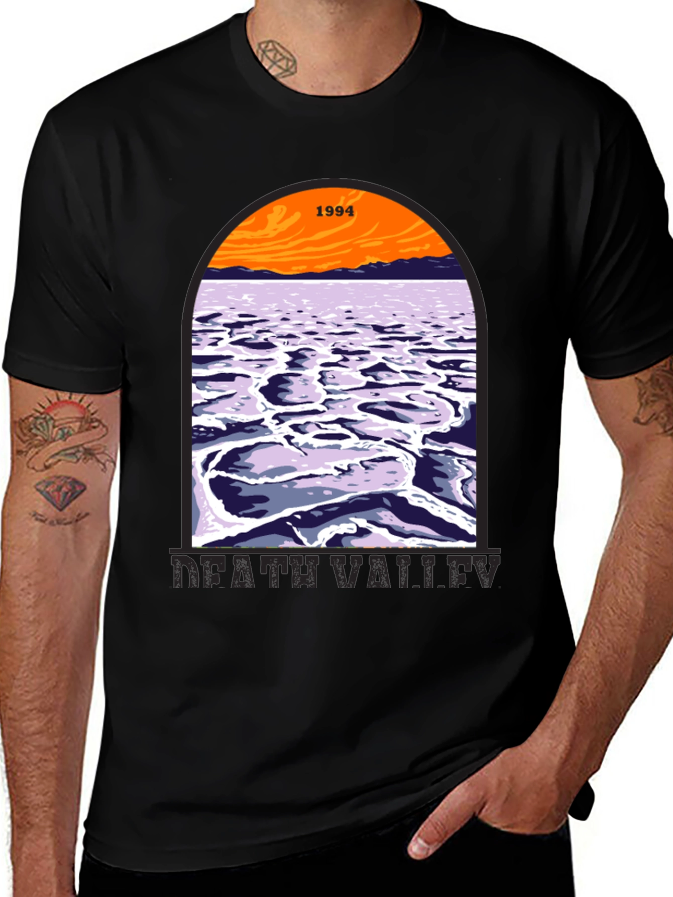 Death Valley 1994 Graphic T-Shirt - Black