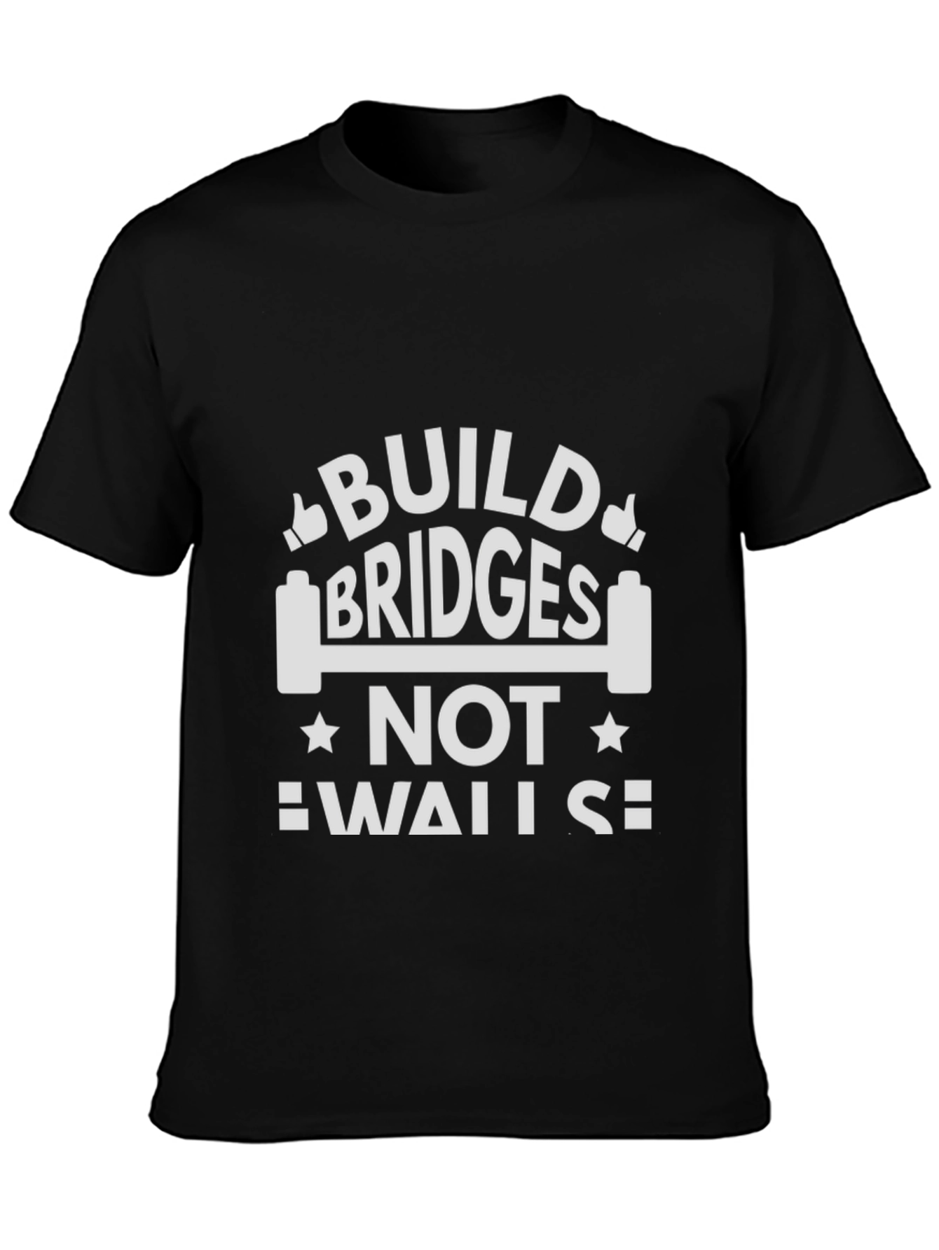 Build Bridges Not Walls Graphic T-Shirt