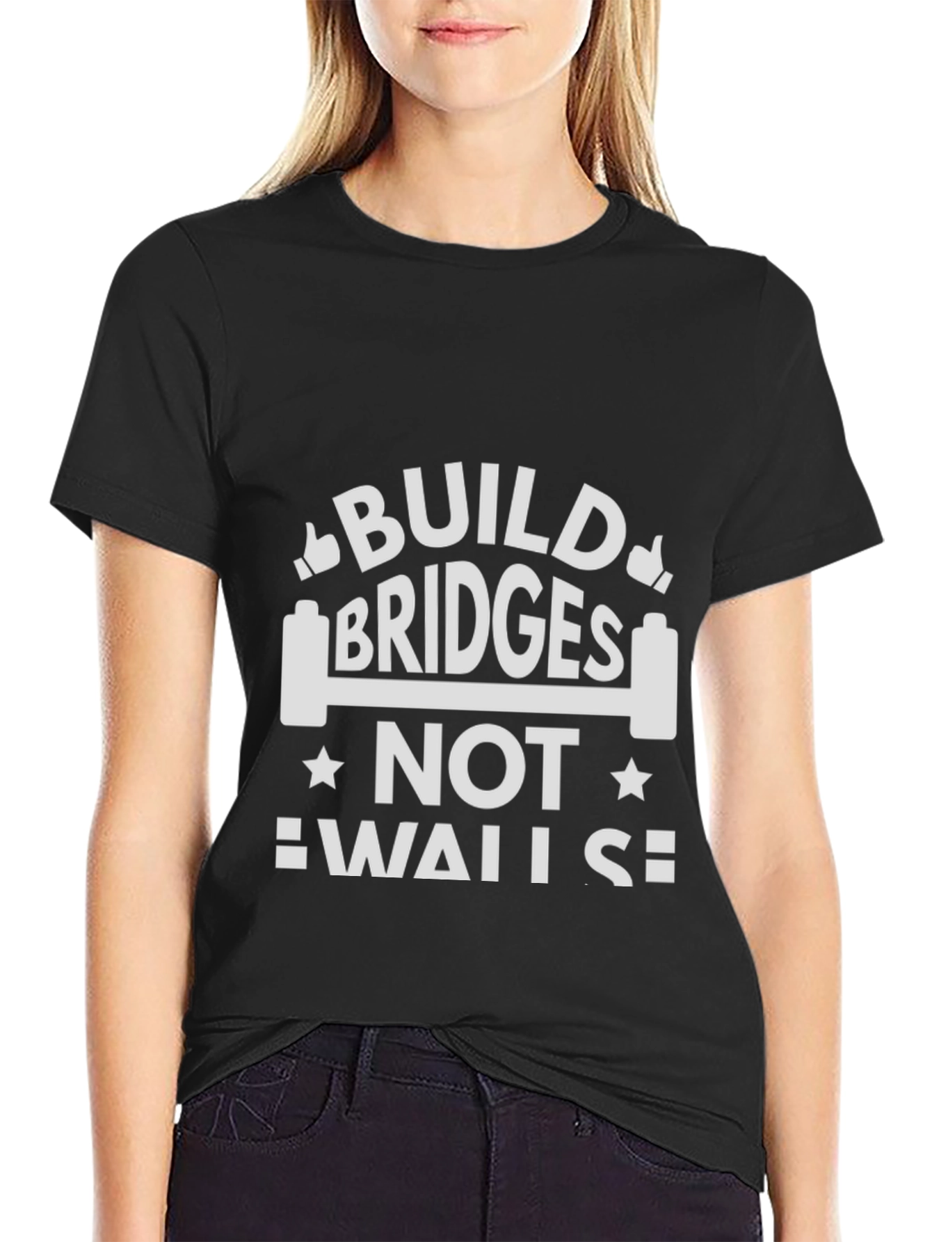 Build Bridges Not Walls Graphic T-Shirt