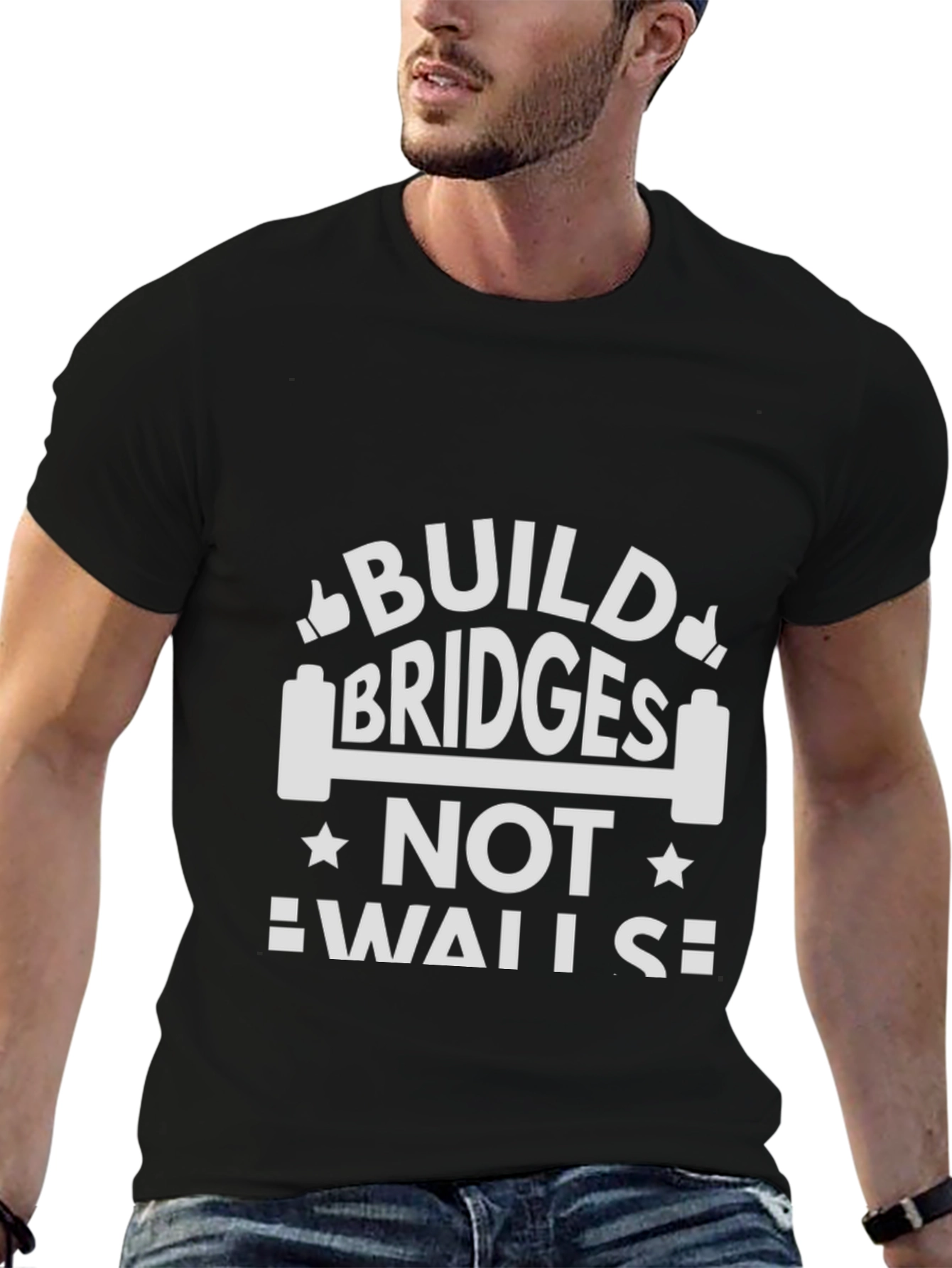 Build Bridges Not Walls Graphic T-Shirt