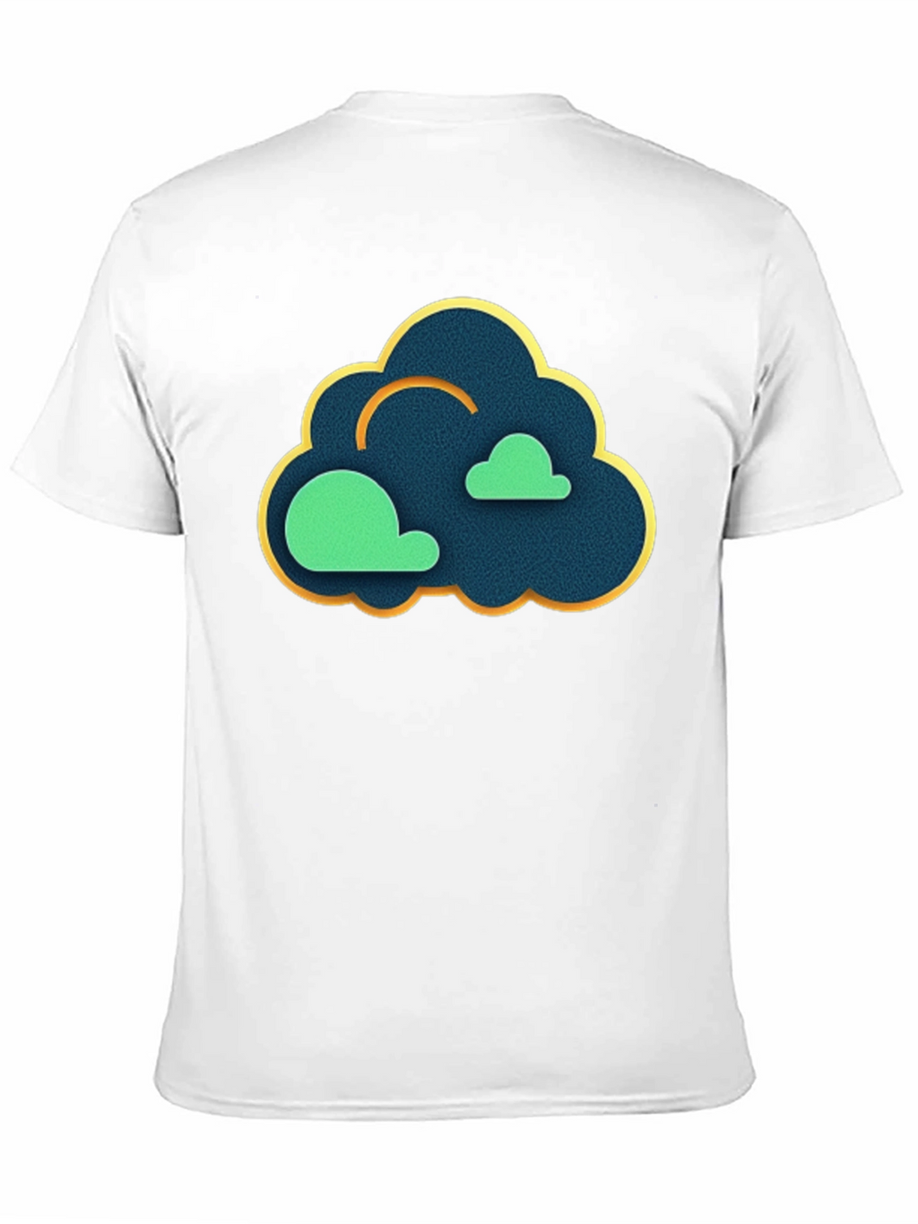 Cloud Graphic Black T-Shirt - Modern Style