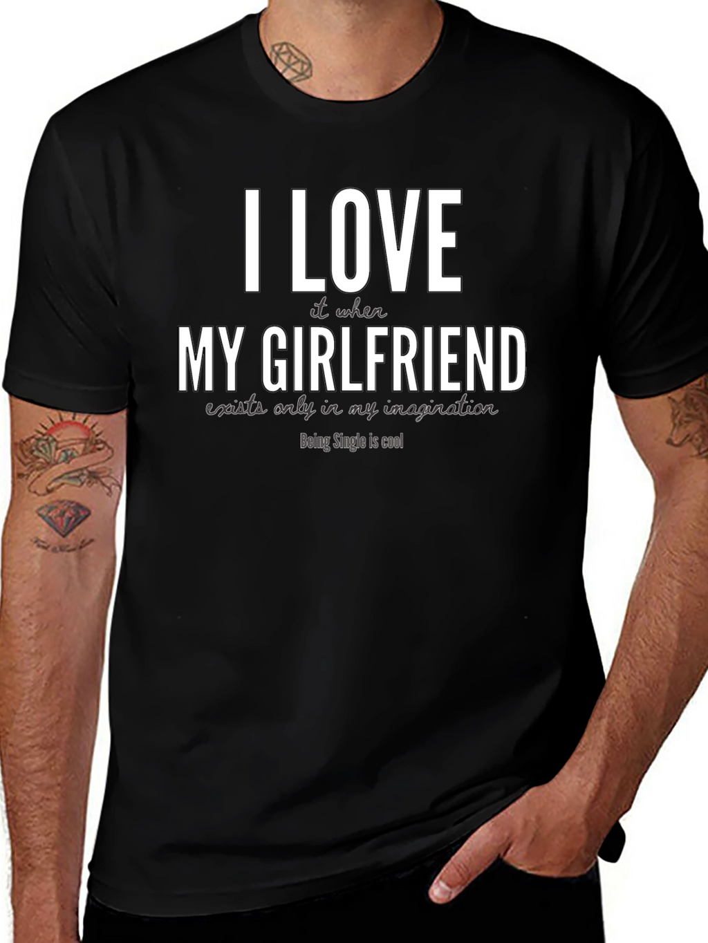 Funny Single Life T-Shirt - I Love My Girlfriend