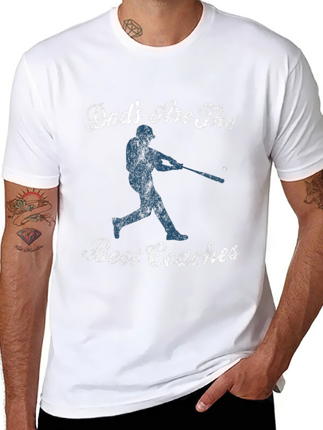 Dads Are the Best Coaches Baseball Graphic T-Shirt