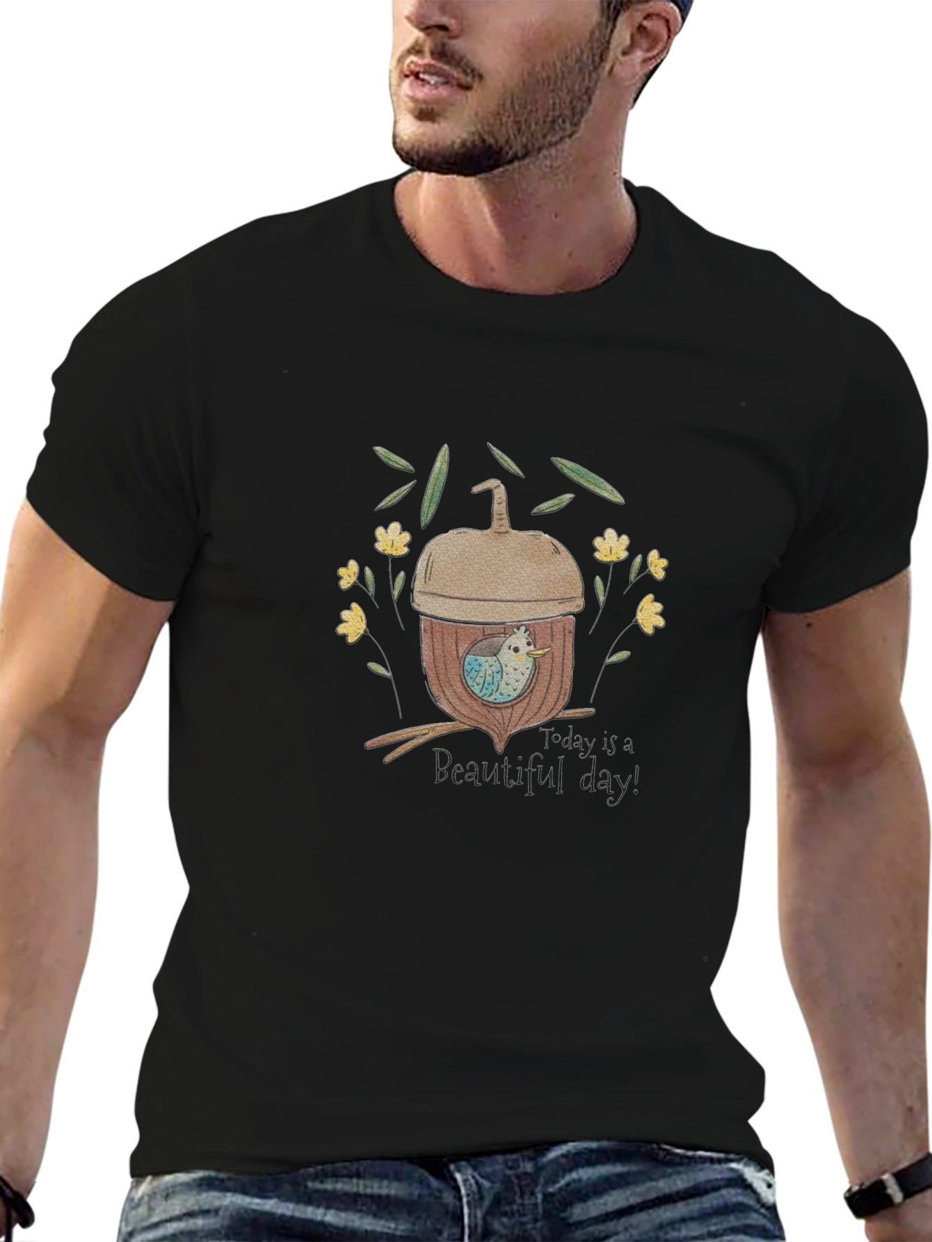 Cute Acorn Birdhouse T-Shirt