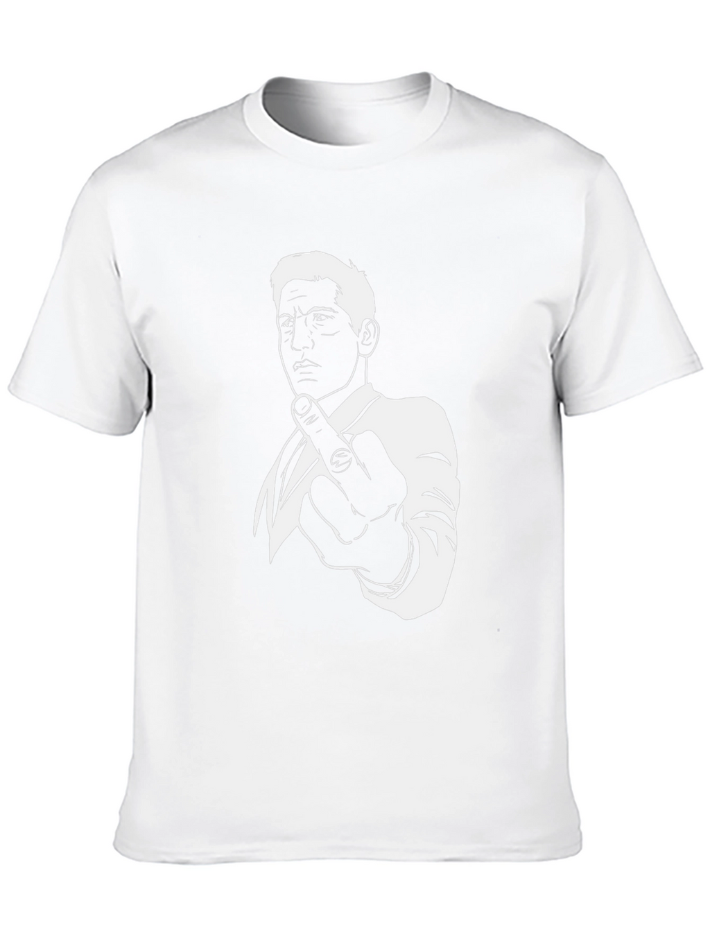 Middle Finger Graphic Tee - Black