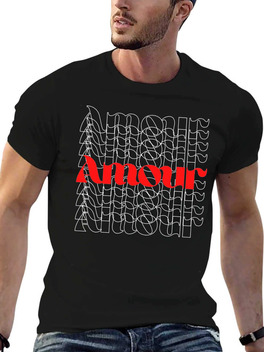 Amour Graphic Tee - Stylish French Love Shirt