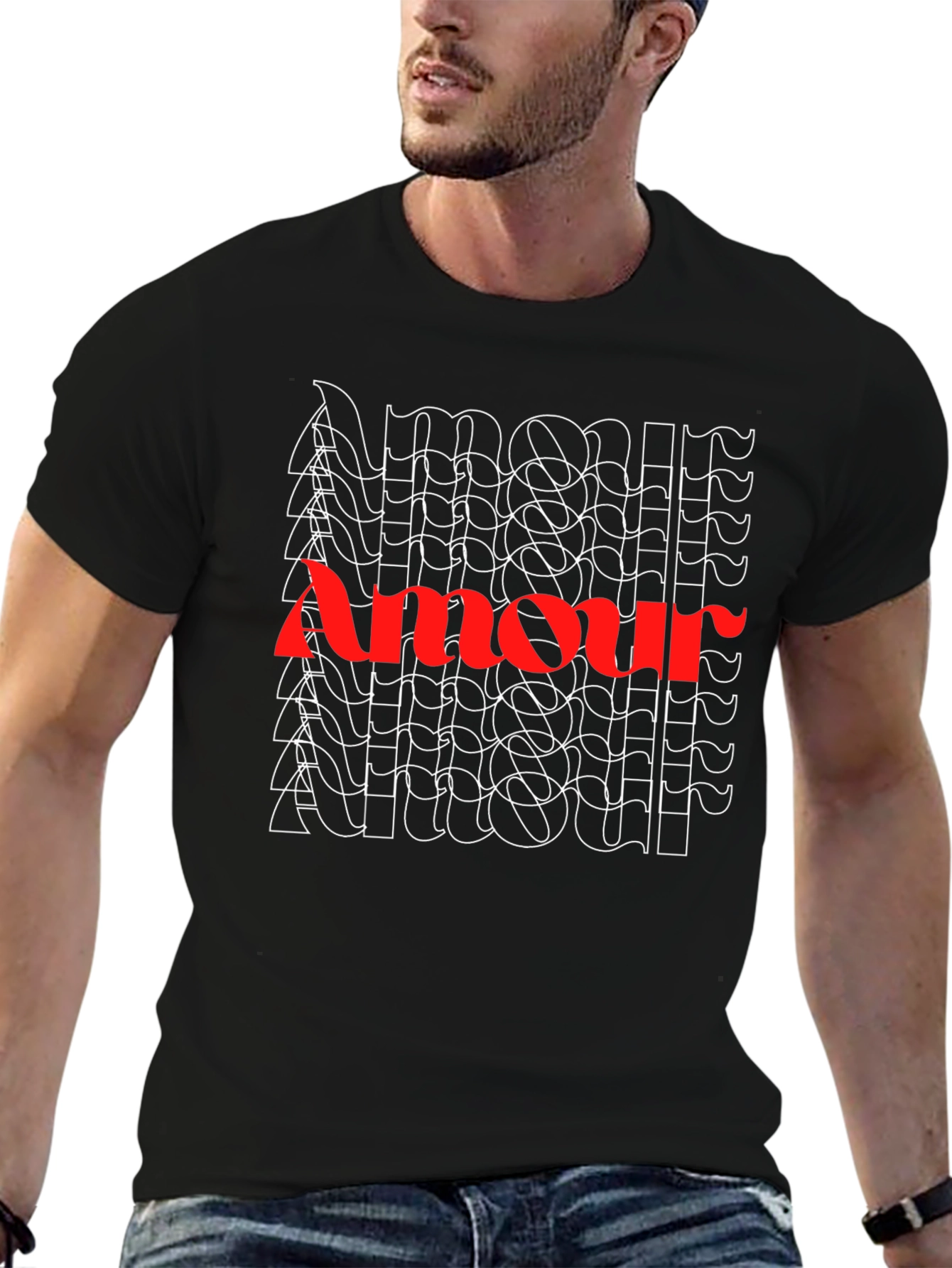Amour Graphic Tee - Stylish French Love Shirt