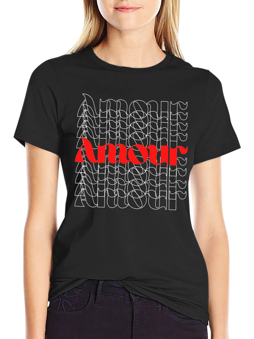 Amour Graphic Tee - Stylish French Love Shirt