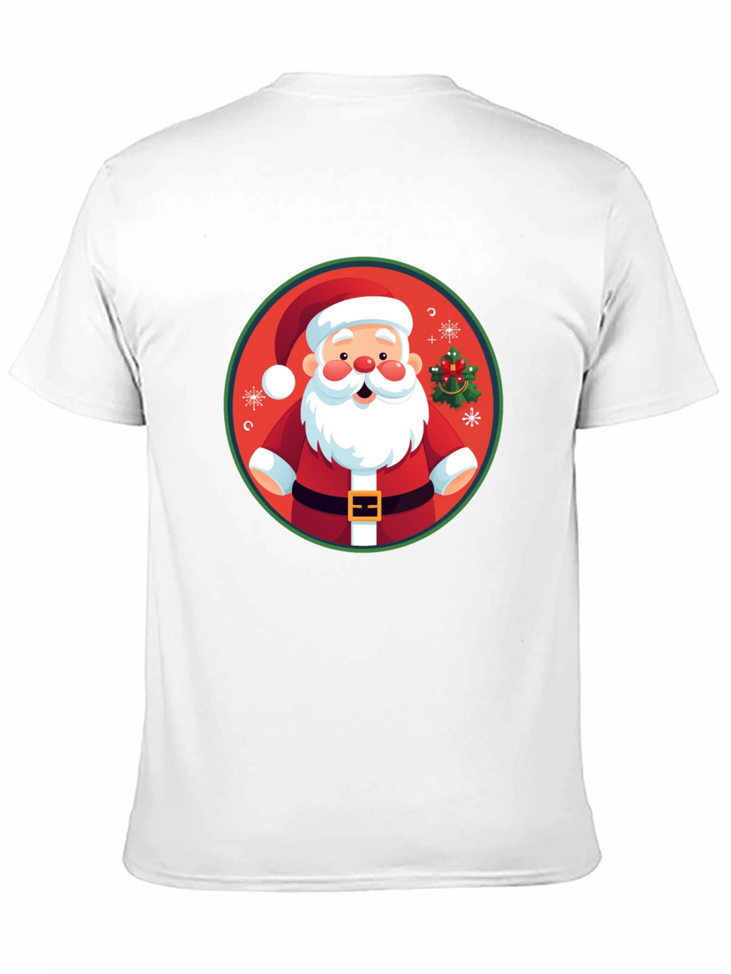 Festive Santa Graphic Tee - Holiday Cheer