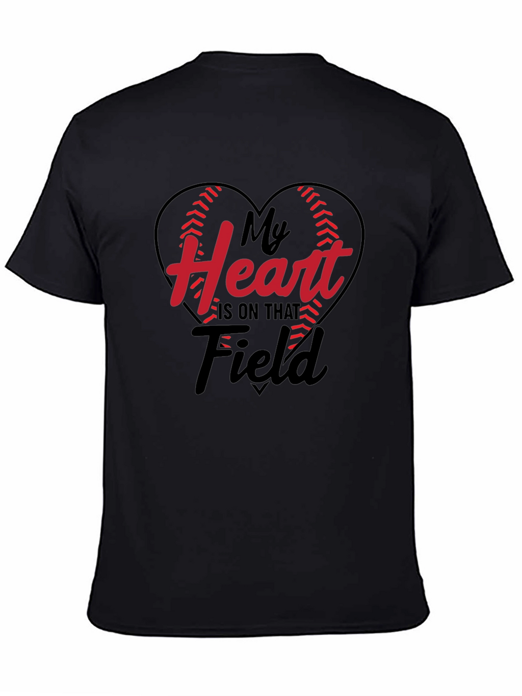 Baseball Heart Graphic Tee - Game Day T-Shirt