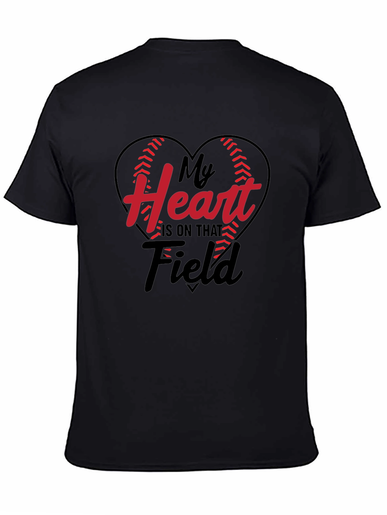 Baseball Heart Graphic Tee - Game Day T-Shirt