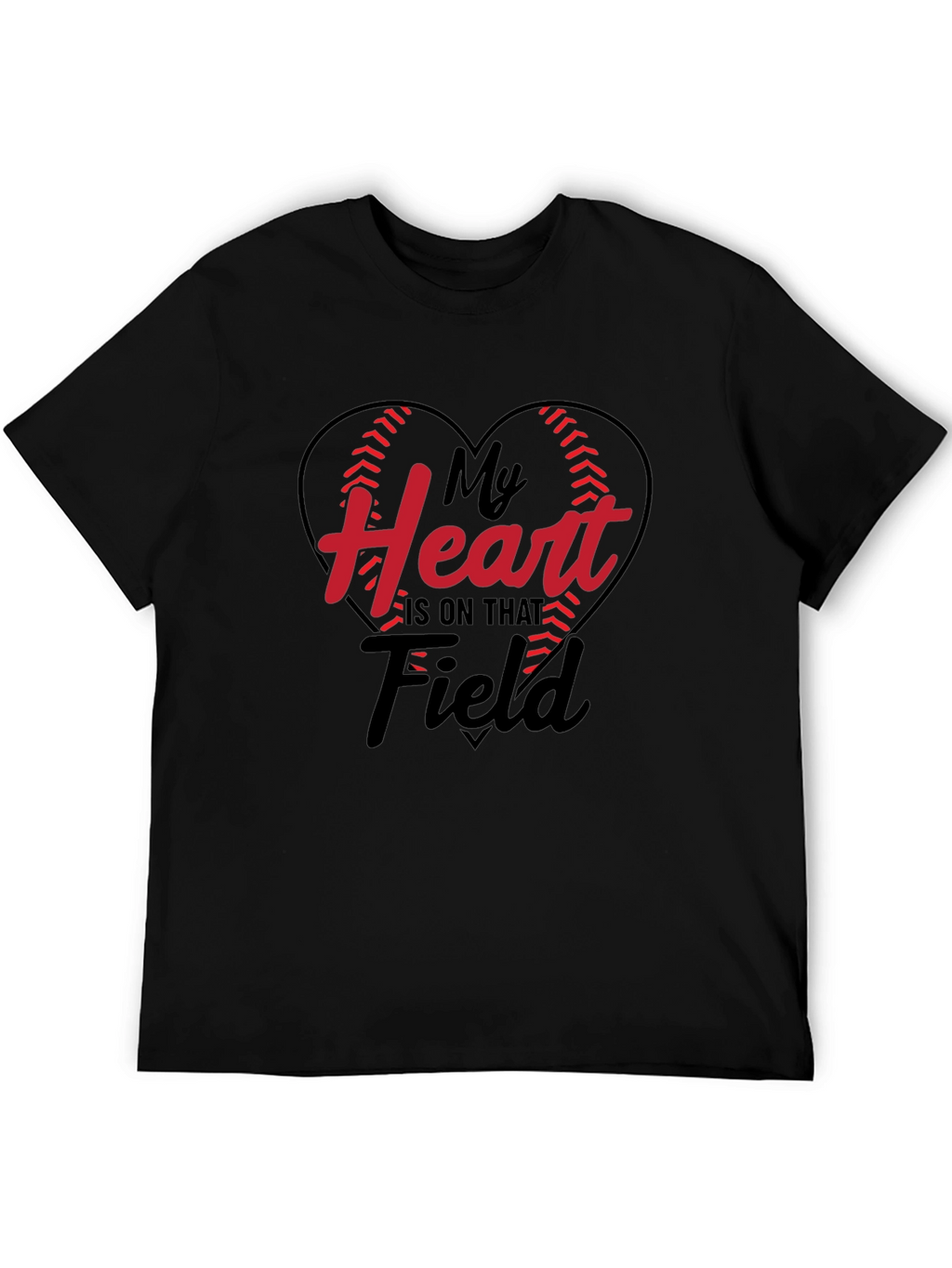 Baseball Heart Graphic Tee - Game Day T-Shirt